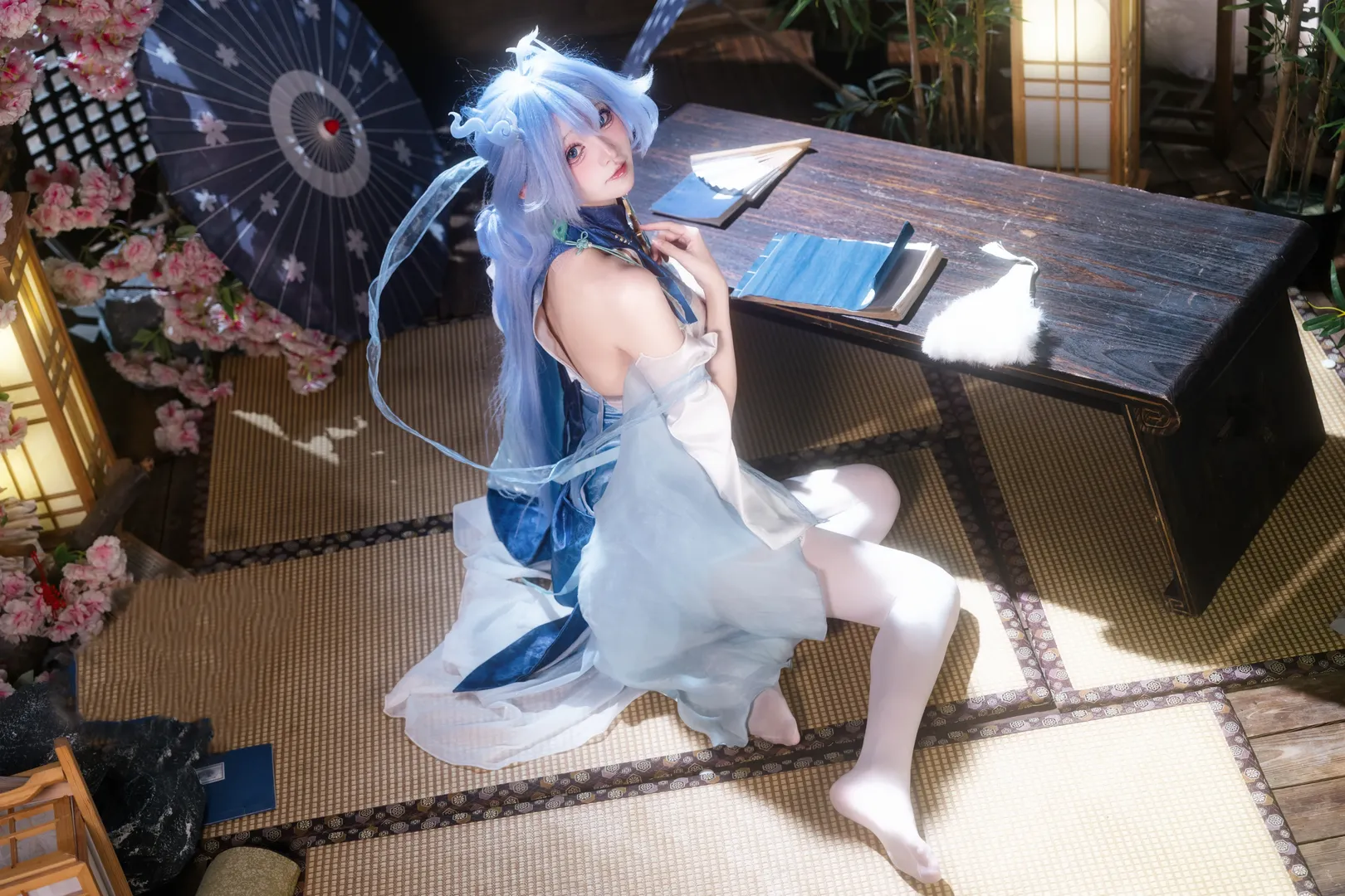 Wuthering Waves, Anime-style photography, Sony mirrorless camera, Ancient style portrait, Qingxiao cosplay - Image 2
