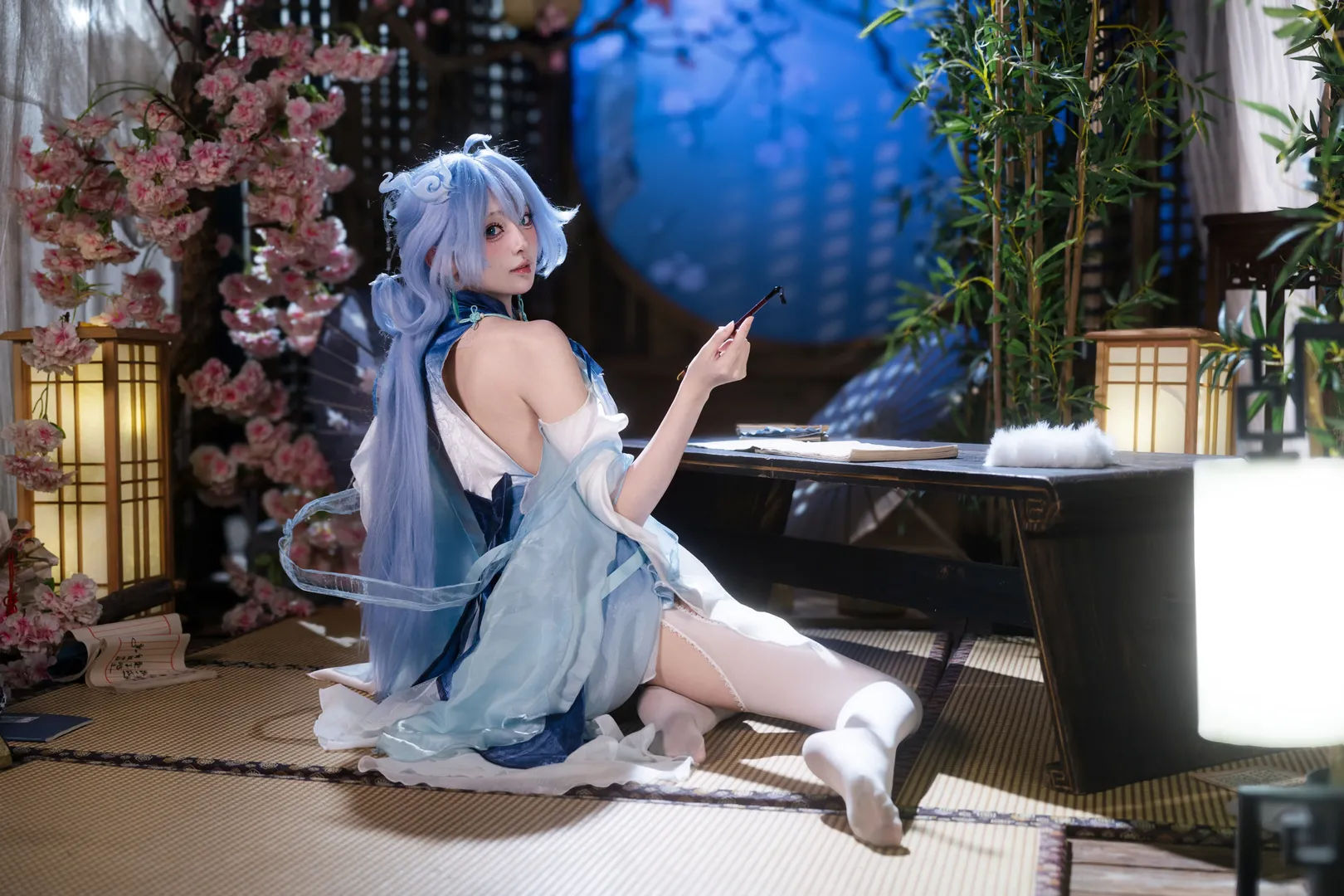 Wuthering Waves, Anime-style photography, Sony mirrorless camera, Ancient style portrait, Qingxiao cosplay - Image 4