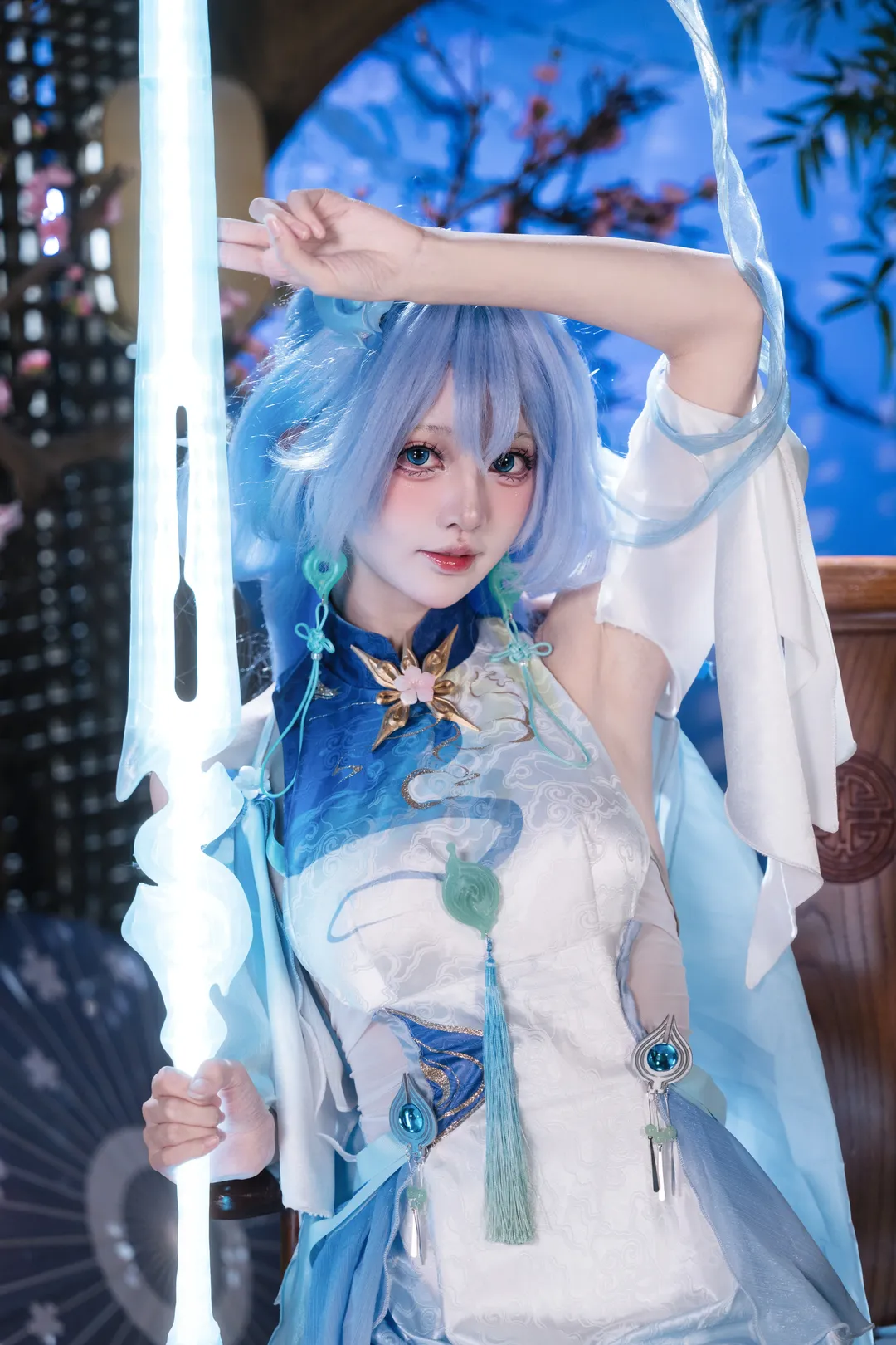 Wuthering Waves, Anime-style photography, Sony mirrorless camera, Ancient style portrait, Qingxiao cosplay - Image 5