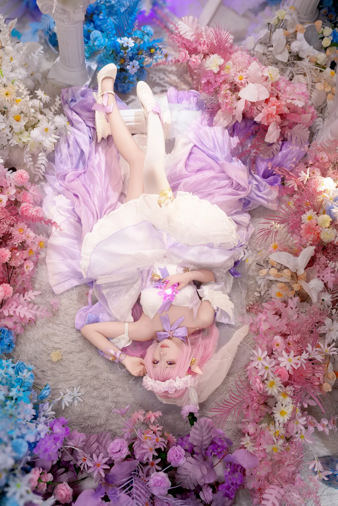 爱莉希雅cos, 崩坏3, 花间颂歌, 二次元摄影, 少女氛围感