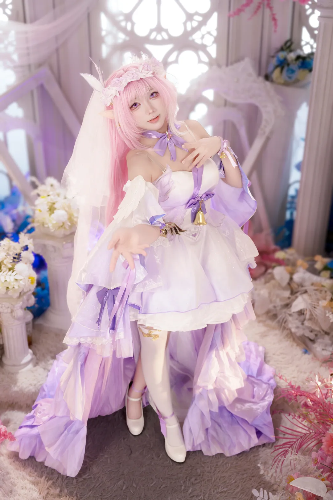 爱莉希雅cos, 崩坏3, 花间颂歌, 二次元摄影, 少女氛围感 - 第7张