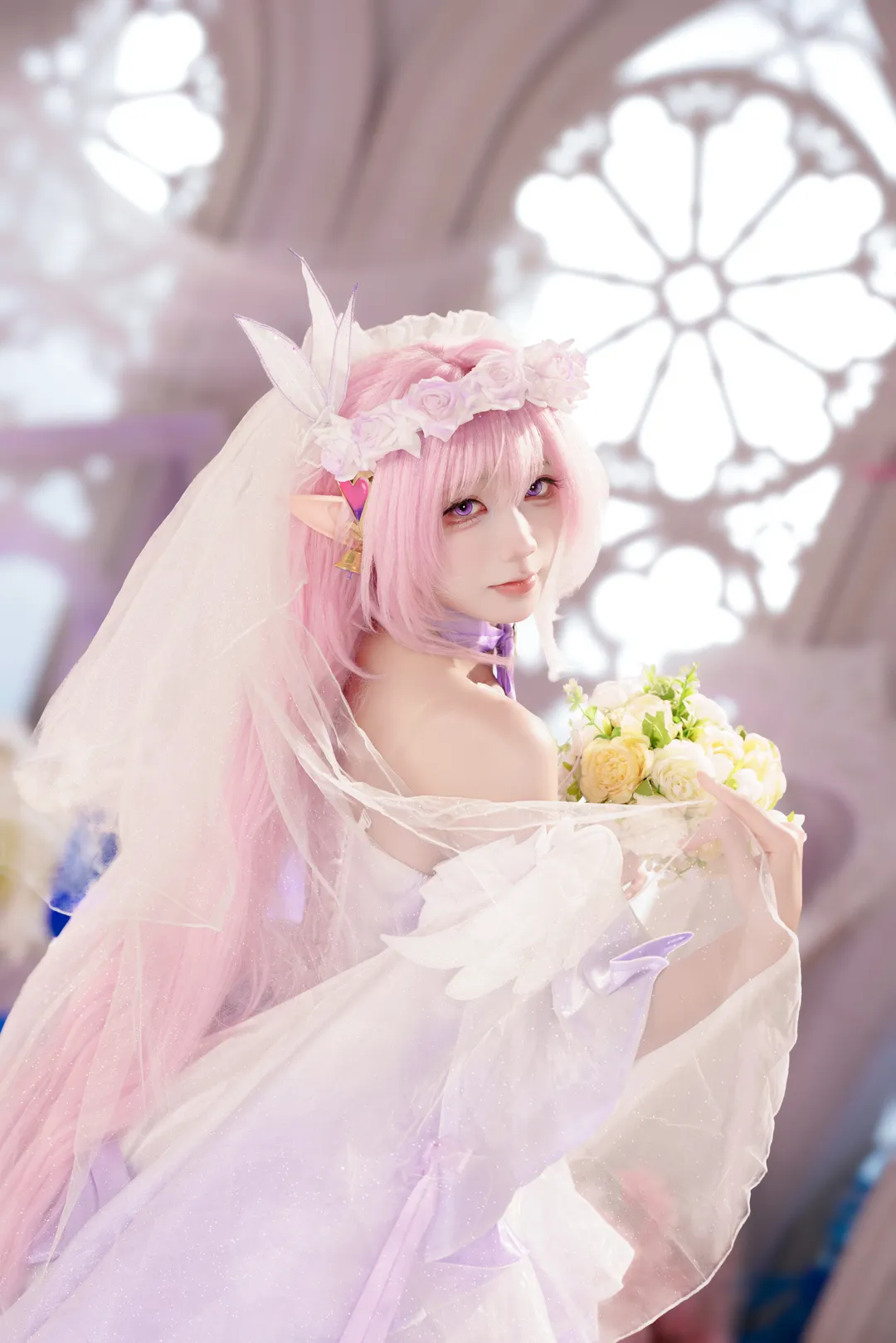 爱莉希雅cos, 崩坏3, 花间颂歌, 二次元摄影, 少女氛围感 - 第8张