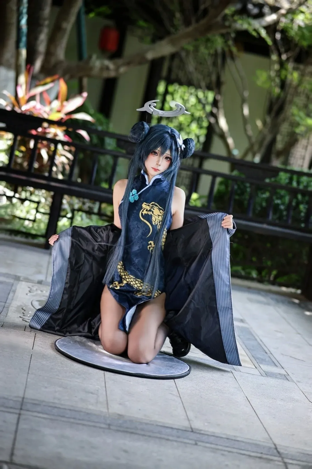 ブルーアーカイブ, キサキ コスプレ, コスプレ撮影, 屋外撮影, 国風キャラクター
