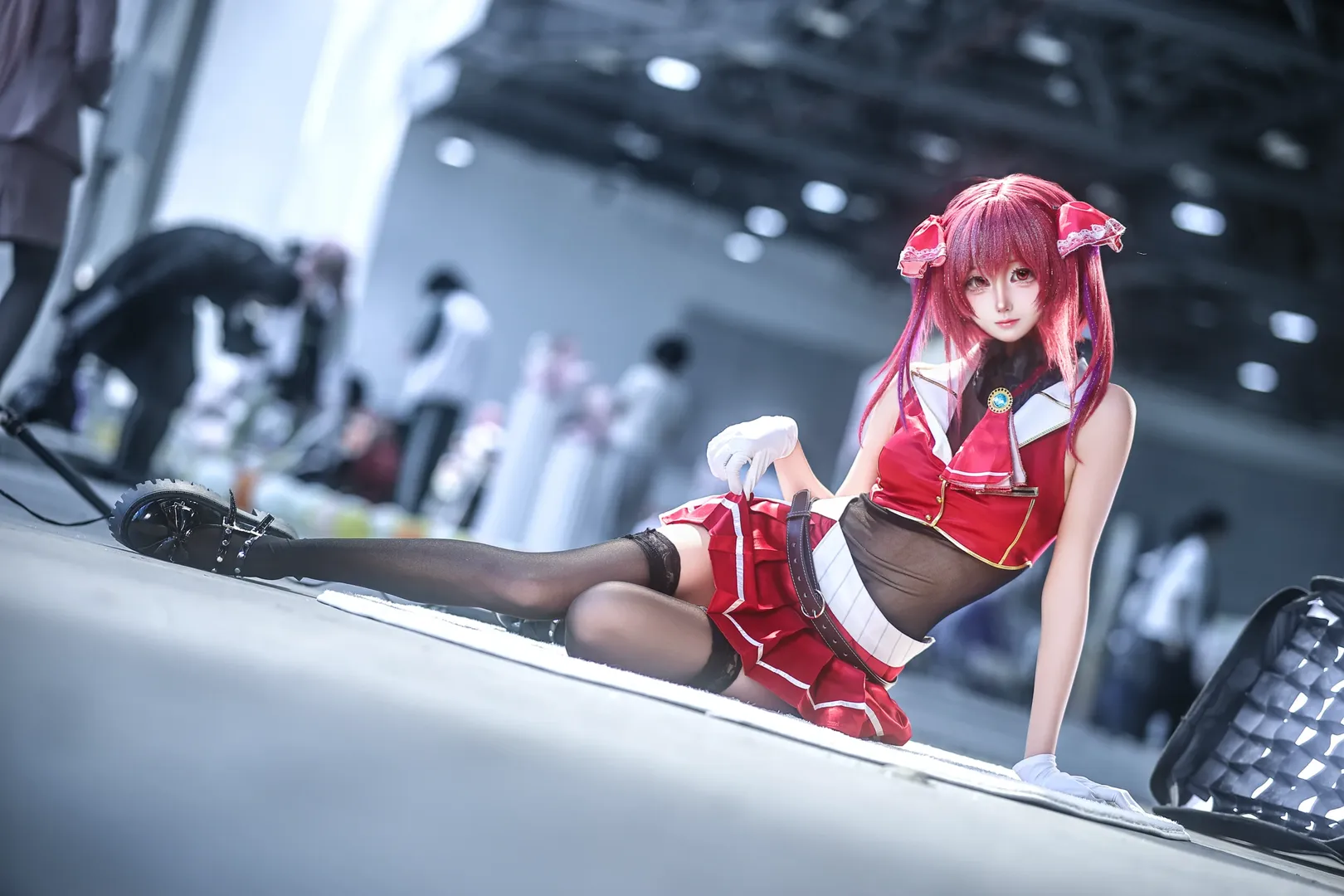 漫展返图, cosplay分享, 红发双马尾, 宝钟玛琳cos, vtb - 第1张