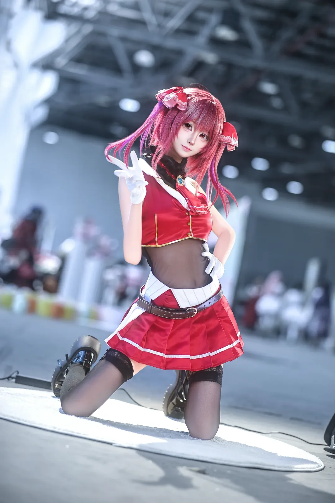 漫展返图, cosplay分享, 红发双马尾, 宝钟玛琳cos, vtb - 第2张