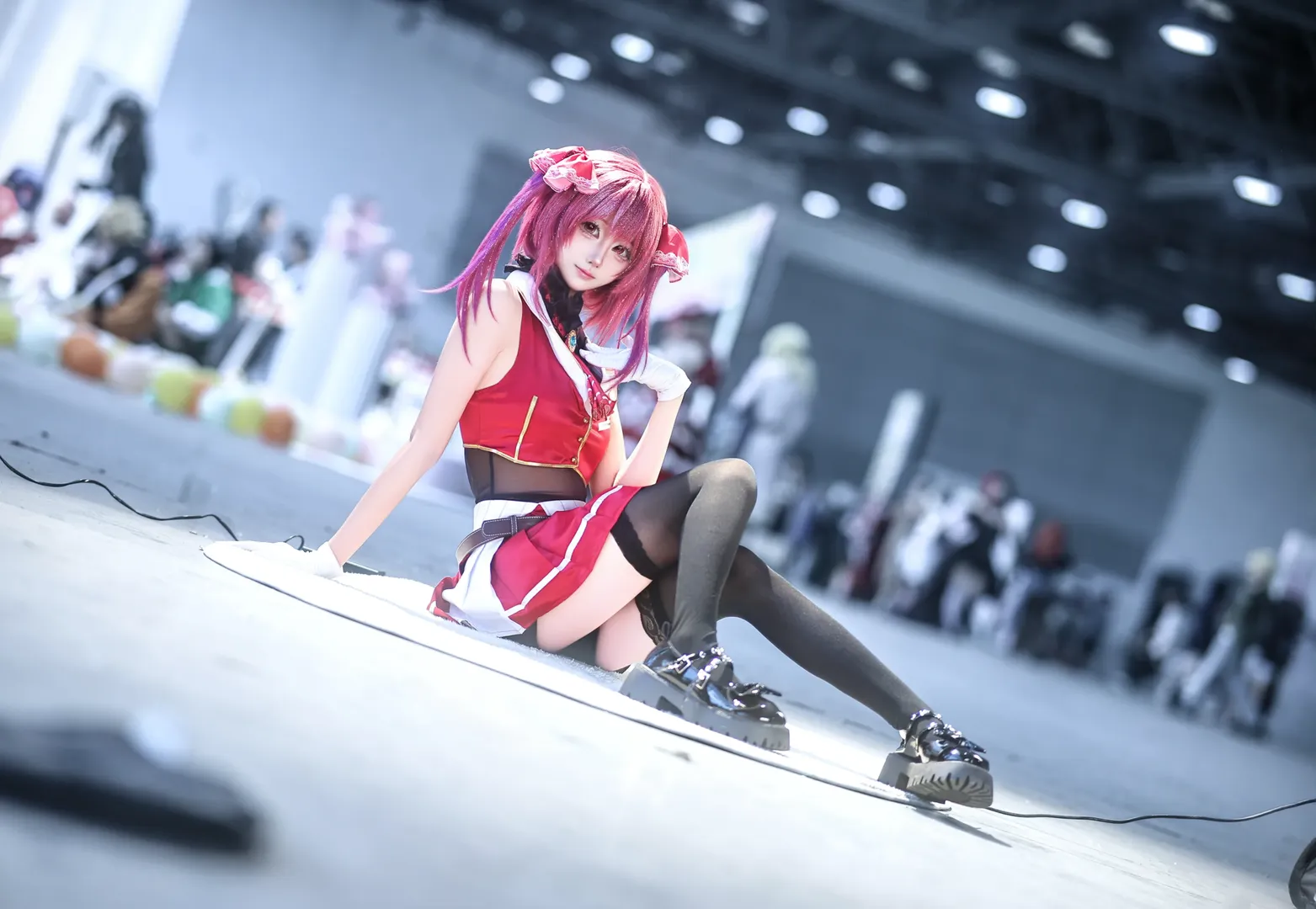 漫展返图, cosplay分享, 红发双马尾, 宝钟玛琳cos, vtb - 第3张