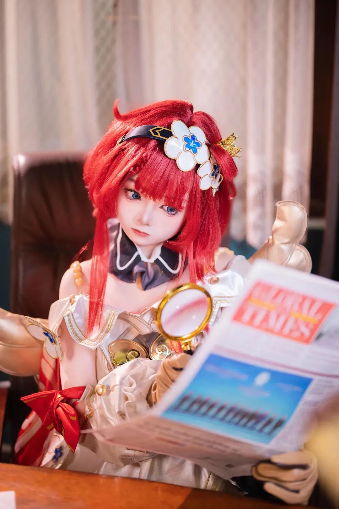 崩坏星穹铁道, 二次元cosplay, 缇宝cos, 摄影棚拍, 可爱红发