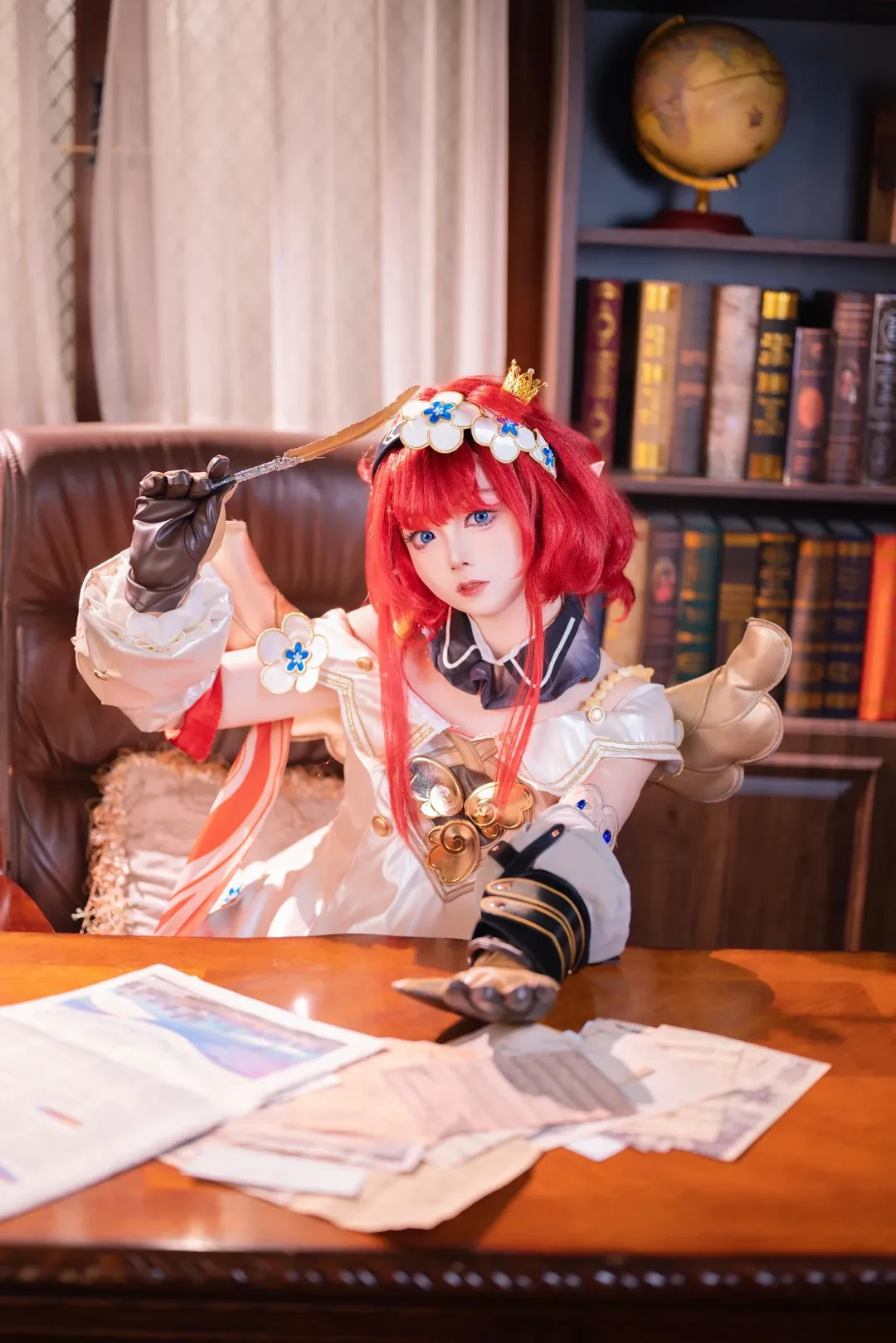 崩坏星穹铁道, 二次元cosplay, 缇宝cos, 摄影棚拍, 可爱红发 - 第2张