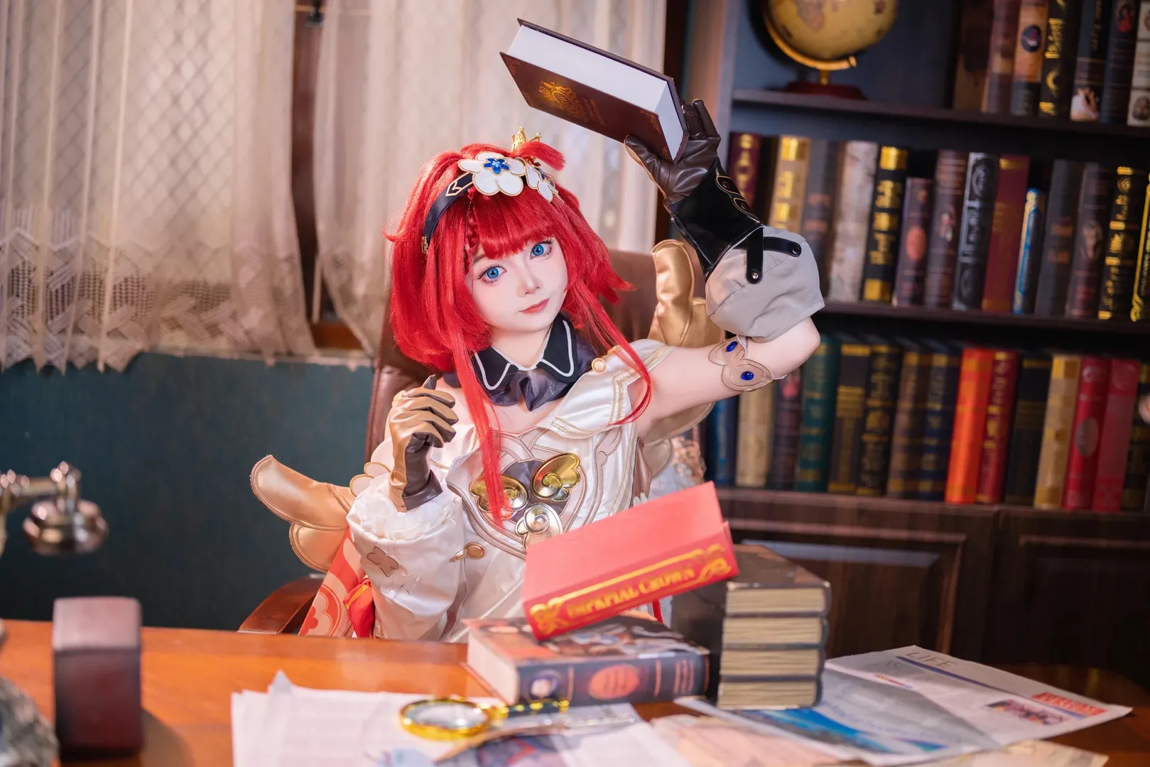 崩坏星穹铁道, 二次元cosplay, 缇宝cos, 摄影棚拍, 可爱红发 - 第3张