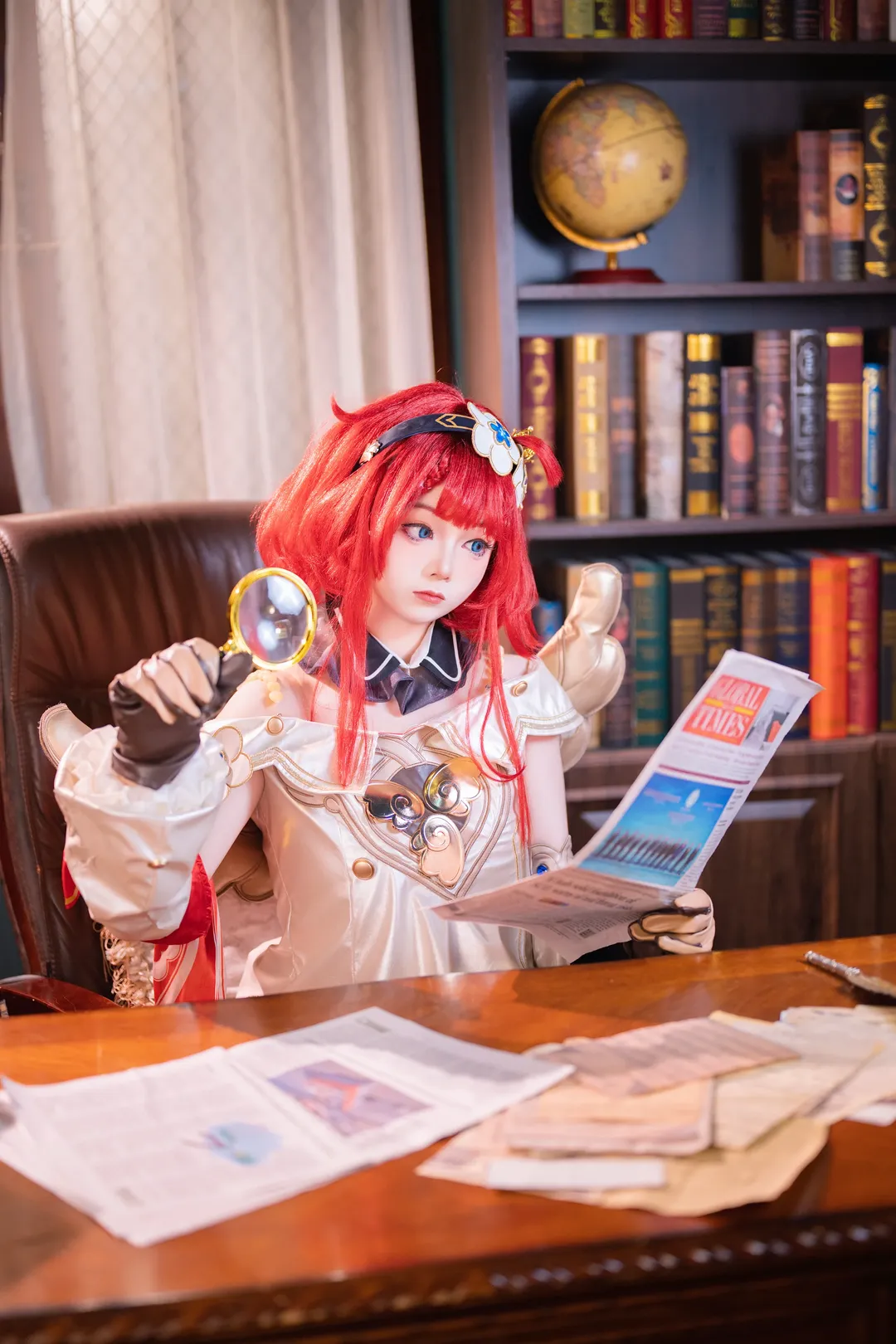 崩坏星穹铁道, 二次元cosplay, 缇宝cos, 摄影棚拍, 可爱红发 - 第4张