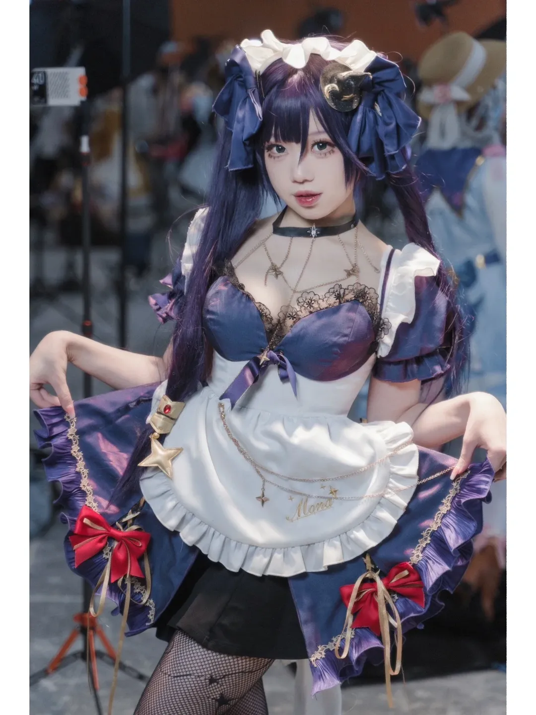 原神, 萤火虫漫展, 广州漫展, 莫娜cos, 星网丝袜cos - 第1张