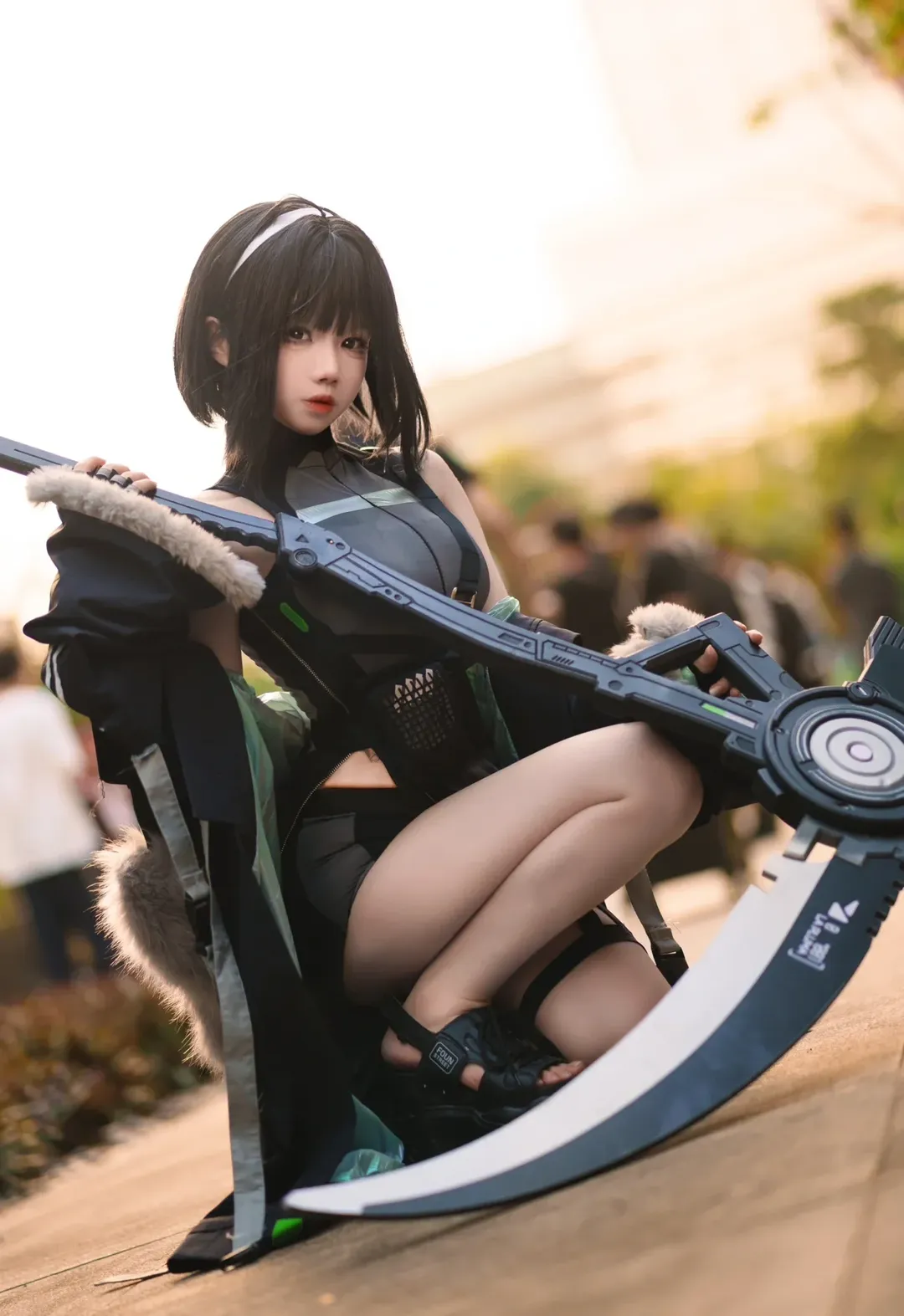 アークナイツ, 逆光撮影, ラ・プルマ コスプレ, 広州アニメイベントの写真レポート, 中国国際漫画節（CICF）アニメゲーム展 - 1枚目