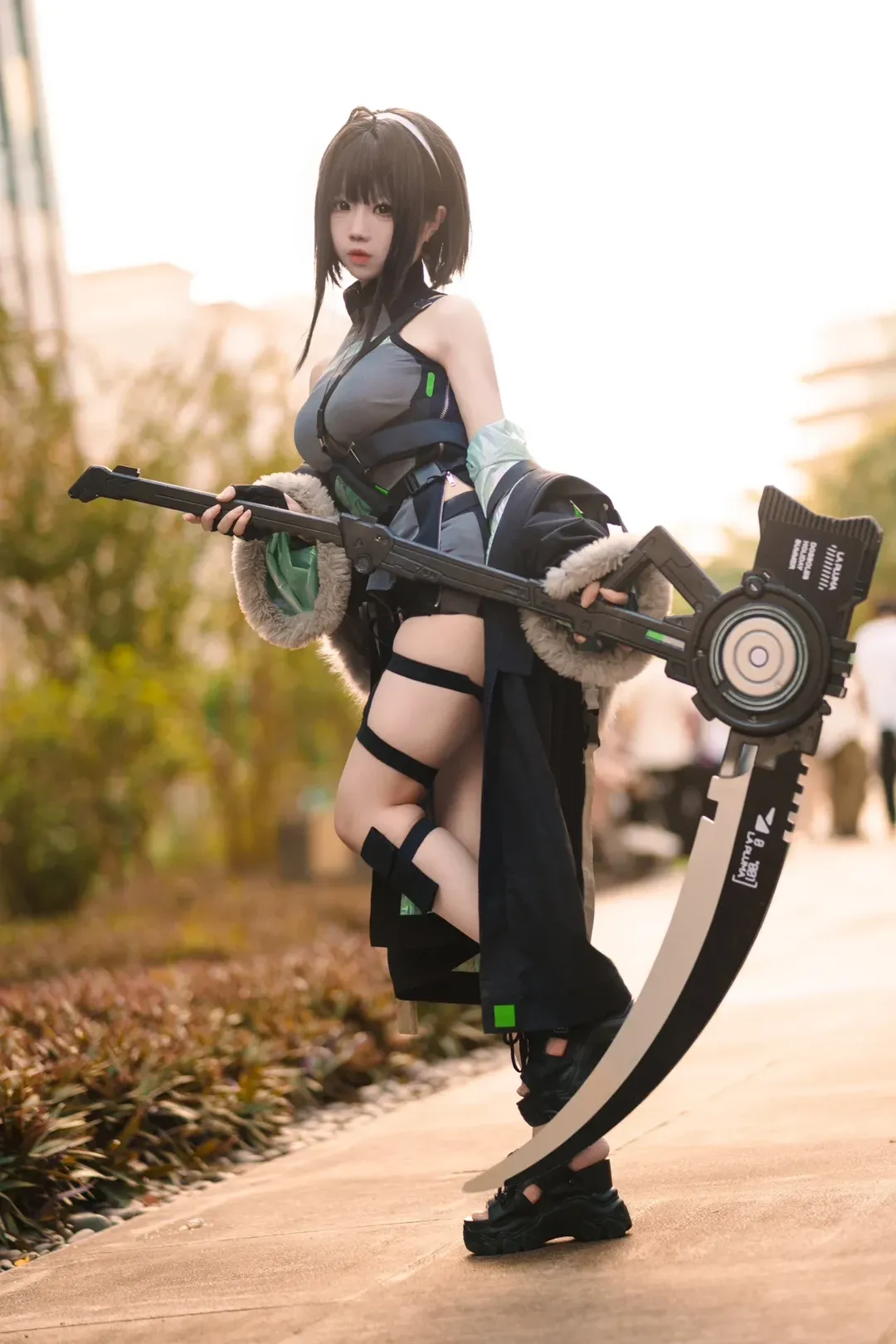 アークナイツ, 逆光撮影, ラ・プルマ コスプレ, 広州アニメイベントの写真レポート, 中国国際漫画節（CICF）アニメゲーム展 - 2枚目
