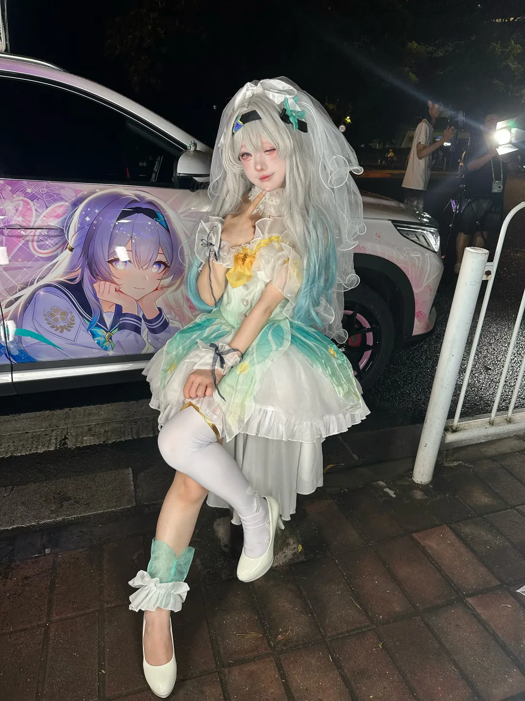 崩坏星穹铁道, 流萤cos, 痛车, cosplay日常, 车娘
