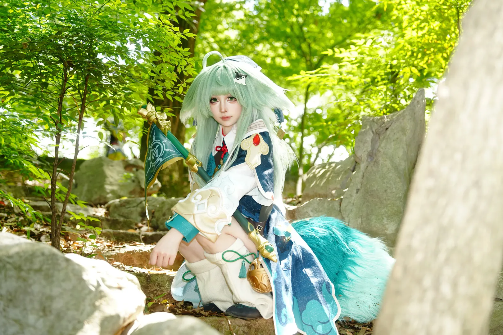 崩坏星穹铁道, 户外cos, 藿藿cos, 林间摄影, 国风仙侠 - 第10张