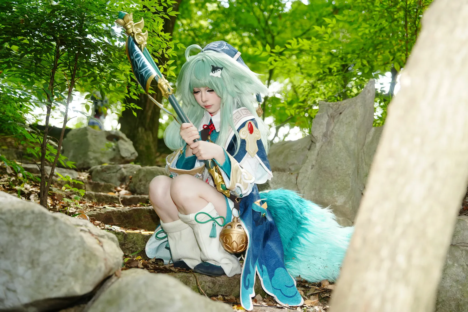 崩坏星穹铁道, 户外cos, 藿藿cos, 林间摄影, 国风仙侠 - 第9张