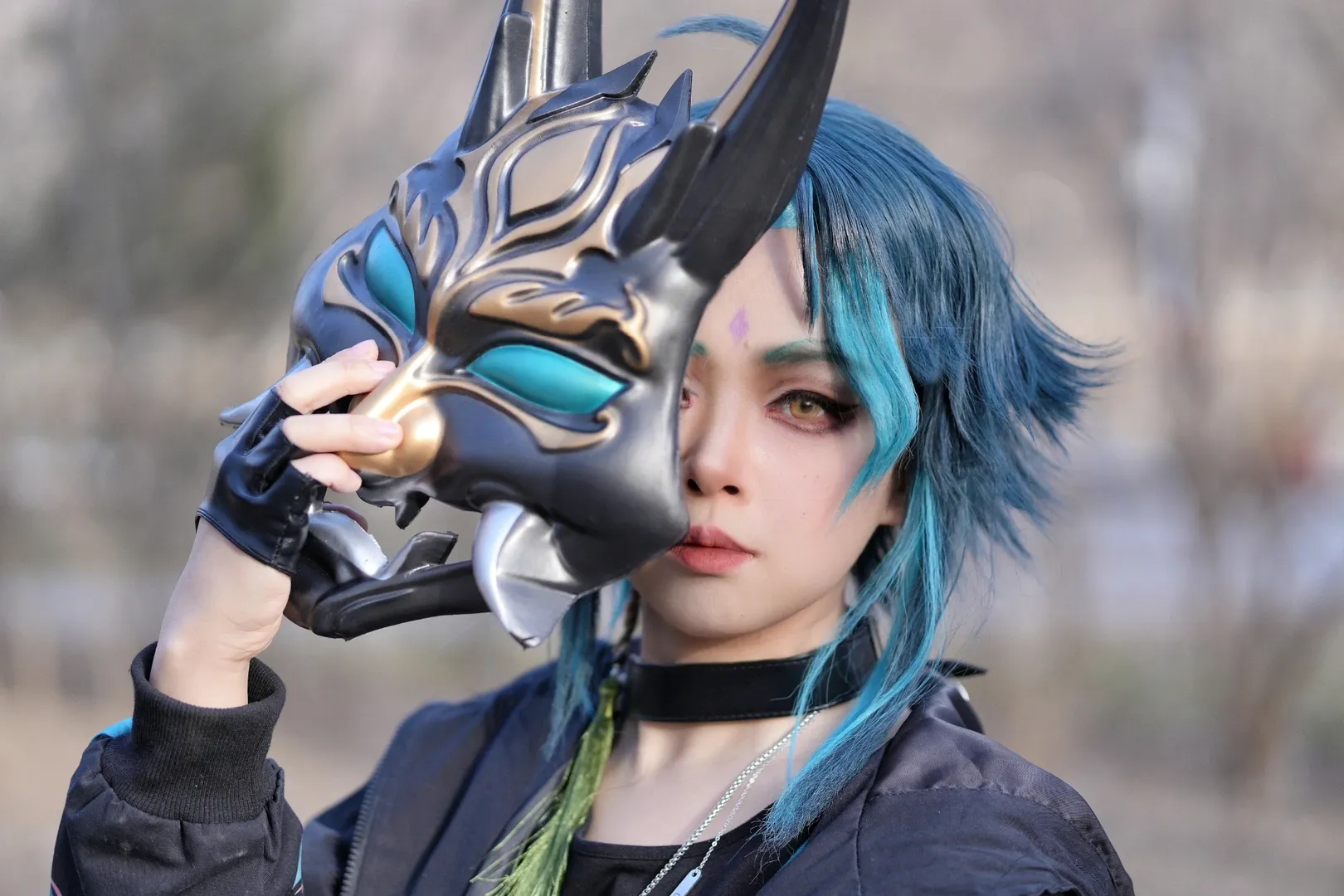 原神, ACG屋外ロケーション, 魈 コスプレ, 彼女目線, クールも可愛いもいける - 9枚目
