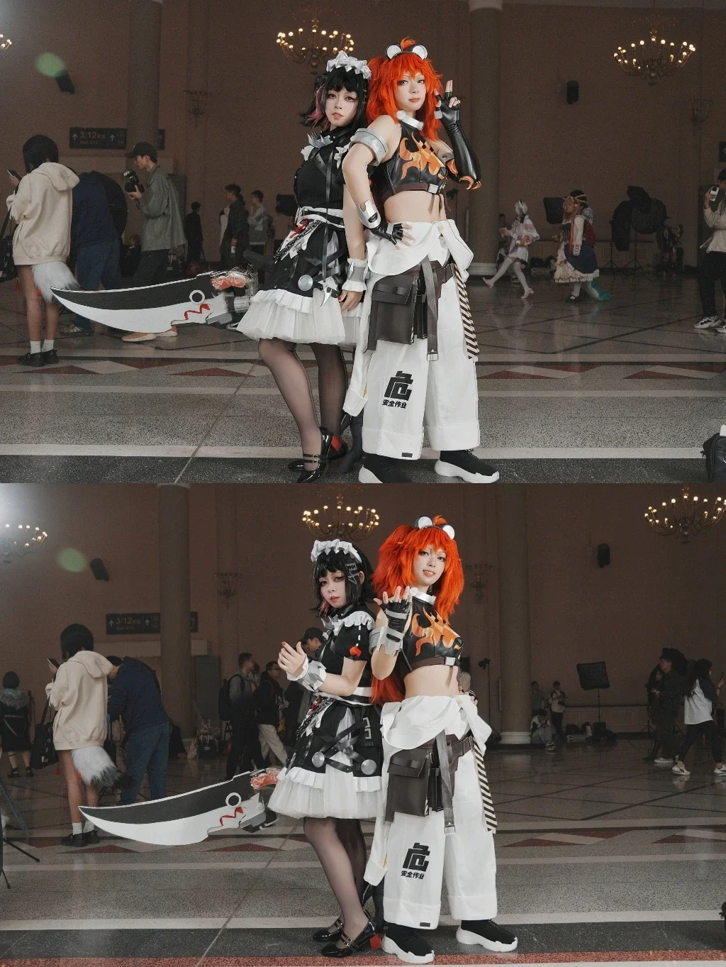 絕區零, 漫展場照, 艾蓮喬cos, 黑絲cosplay, 珂蕾妲cos