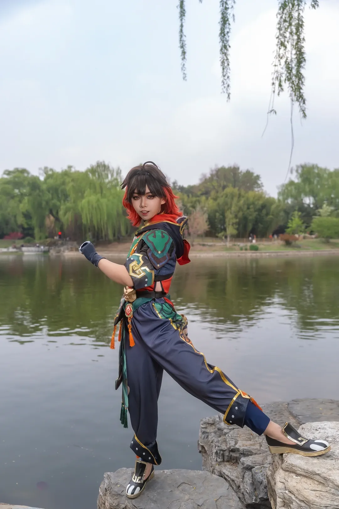 原神, 外景摄影, 原神cosplay, 嘉明cos, 璃月团片