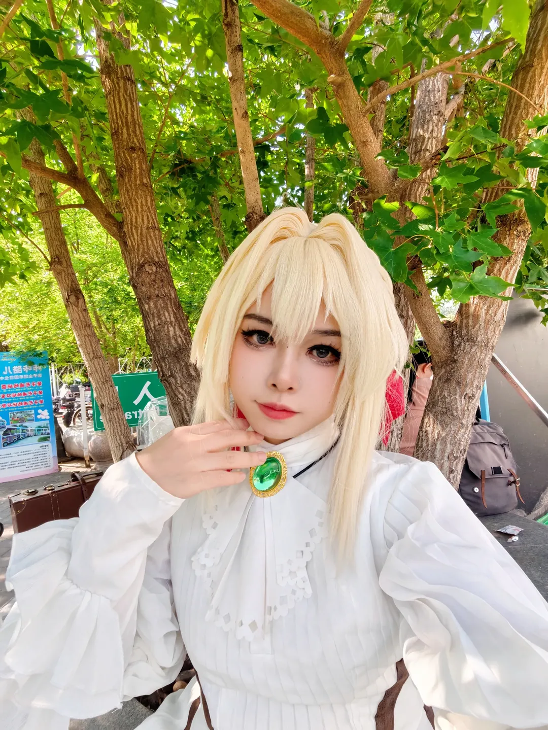 cosplay, 穿搭分享, 薇尔莉特cos, 紫罗兰永恒花园, 外景