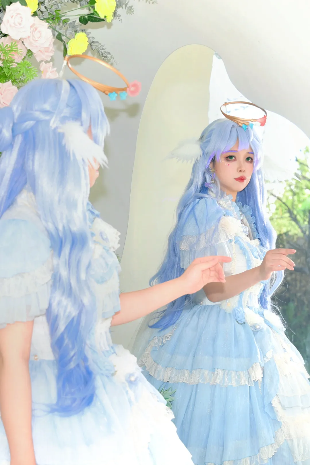 崩坏星穹铁道, 知更鸟cos, 私设, lolita花嫁, 镜面构图