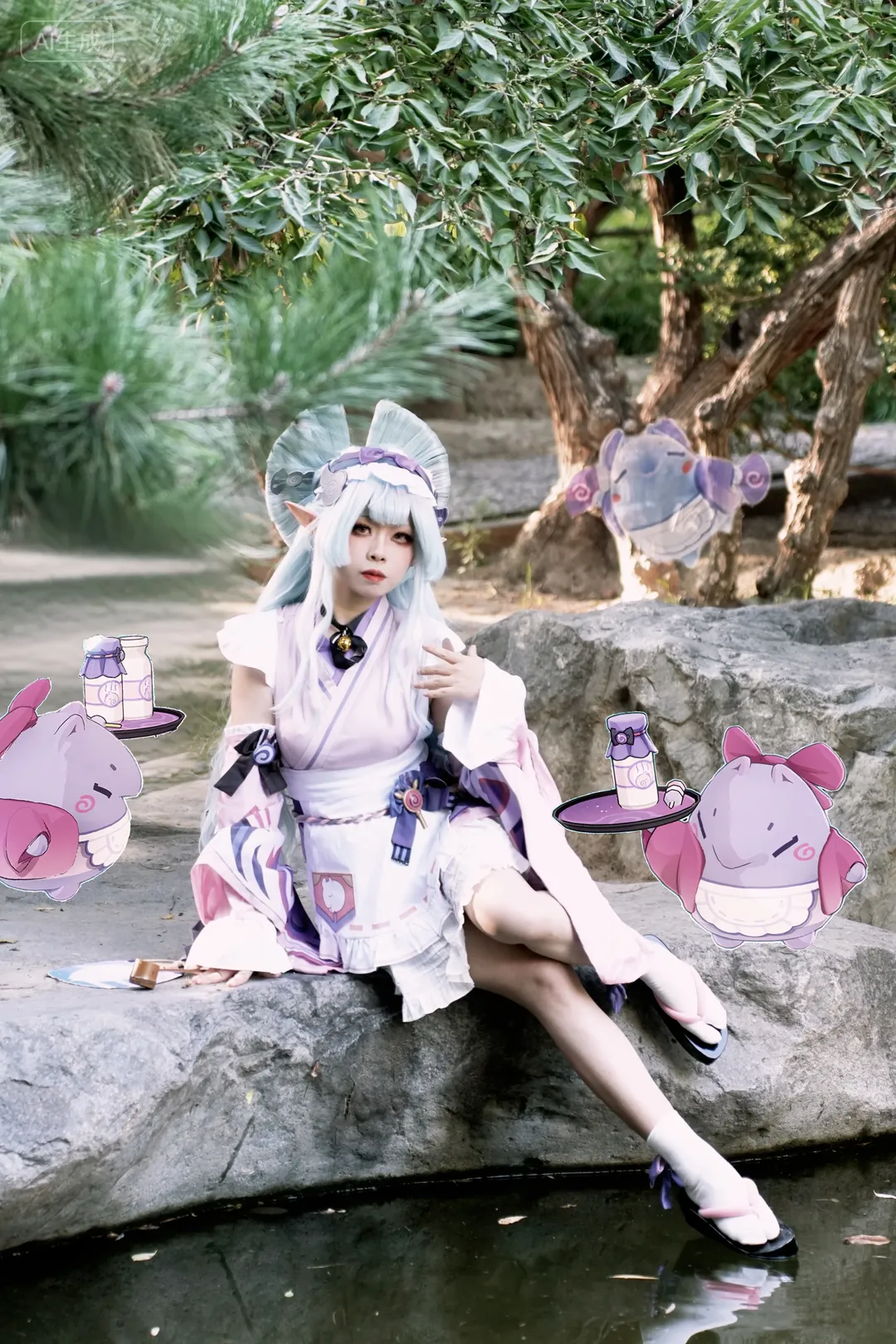 原神, 户外摄影, cosplay日常, 和风穿搭, 梦见月瑞希cos - 第1张
