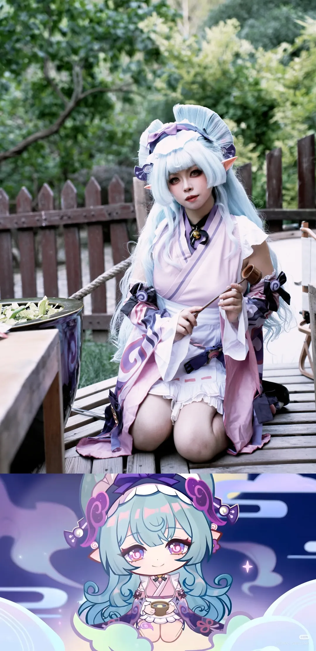原神, 二次元少女, 原神cos, 和风cosplay, 梦见月瑞希cos