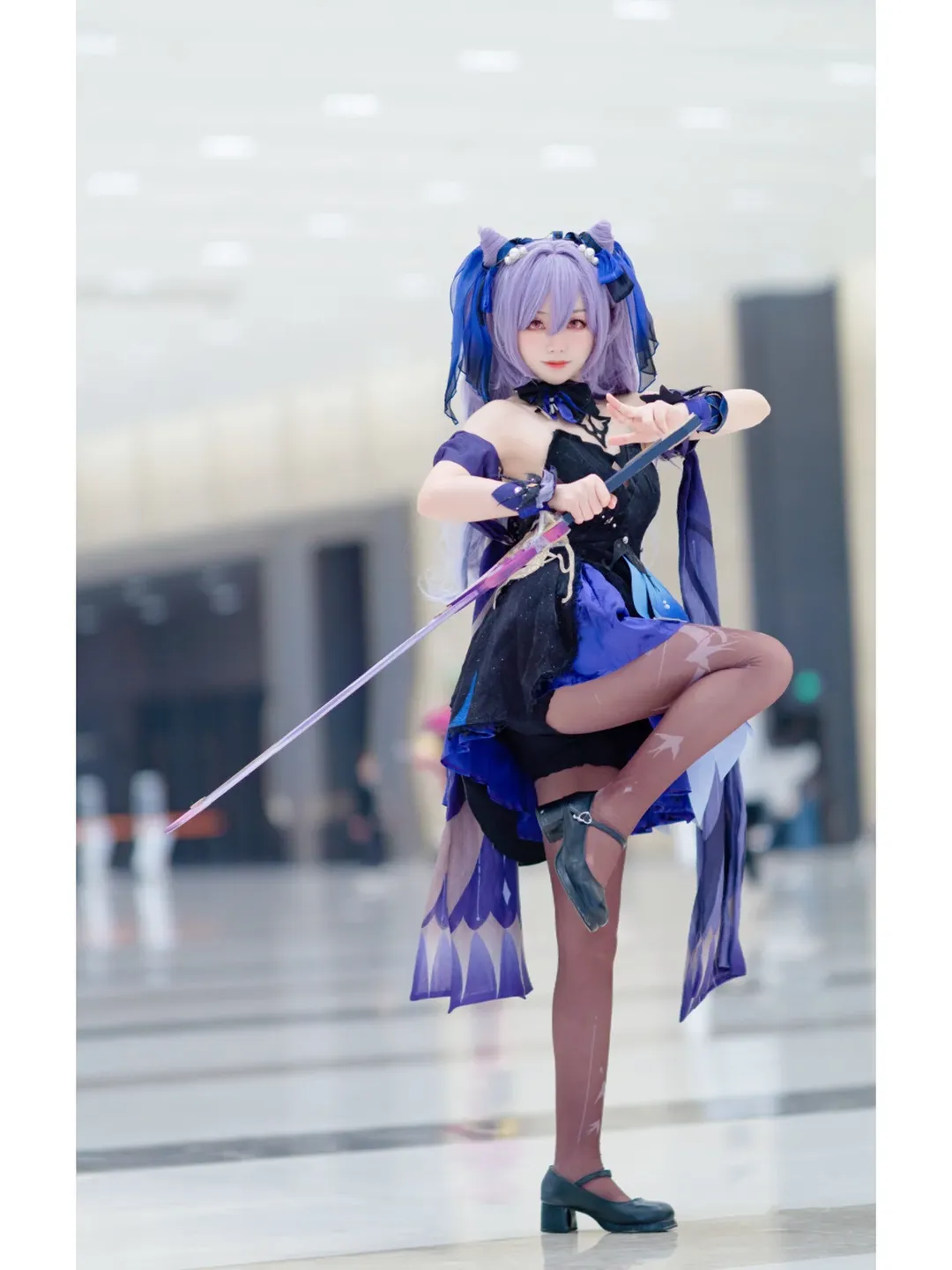 原神, 漫展返图, 刻晴cos, 二次元写真, 丝袜cosplay - 第1张