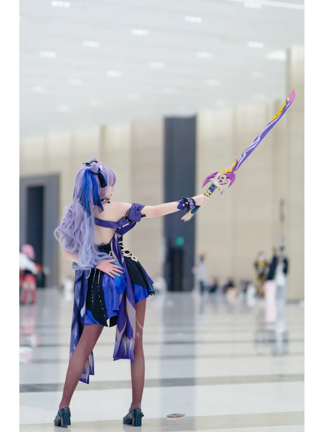 原神, 漫展返图, 刻晴cos, 二次元写真, 丝袜cosplay - 第2张