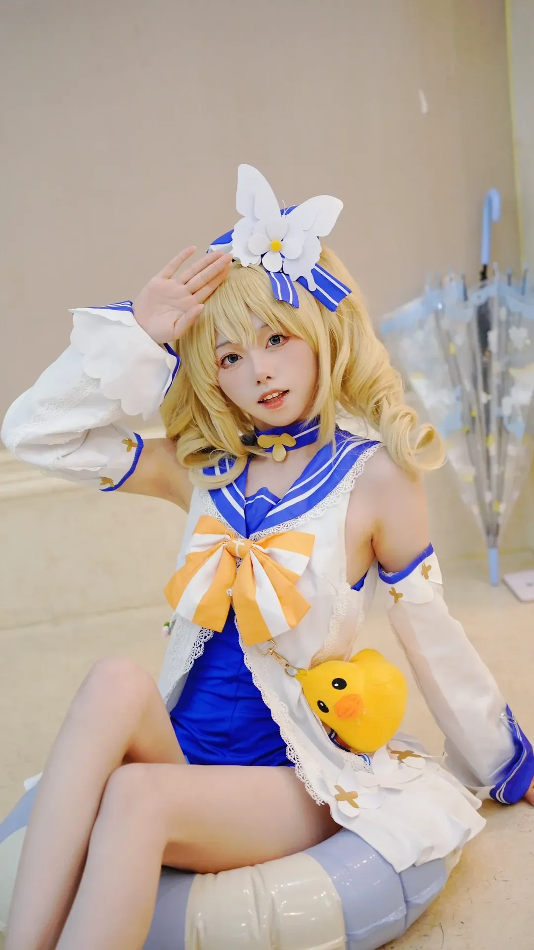 原神, cos正片, 芭芭拉cos, 泳装cosplay, 夏日清凉 - 第2张
