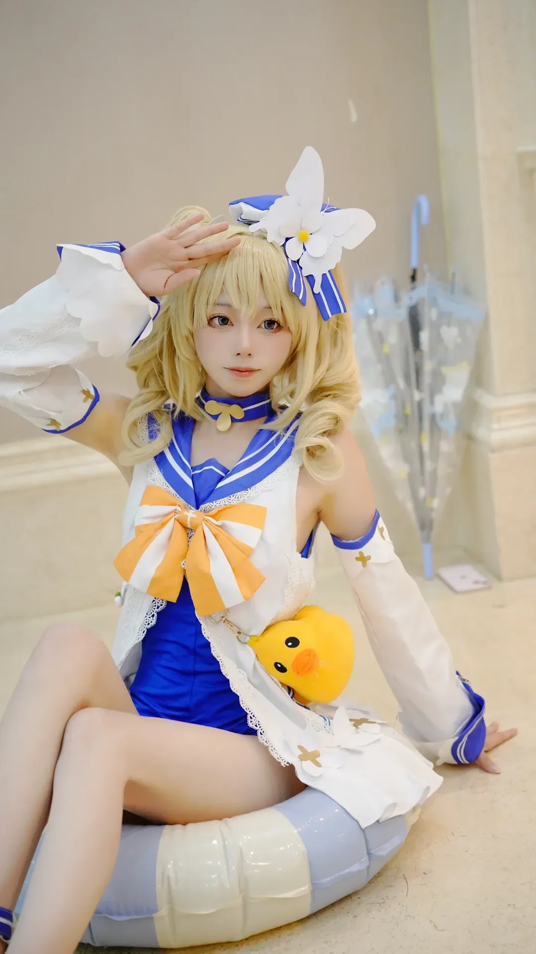 原神, cos正片, 芭芭拉cos, 泳装cosplay, 夏日清凉 - 第5张