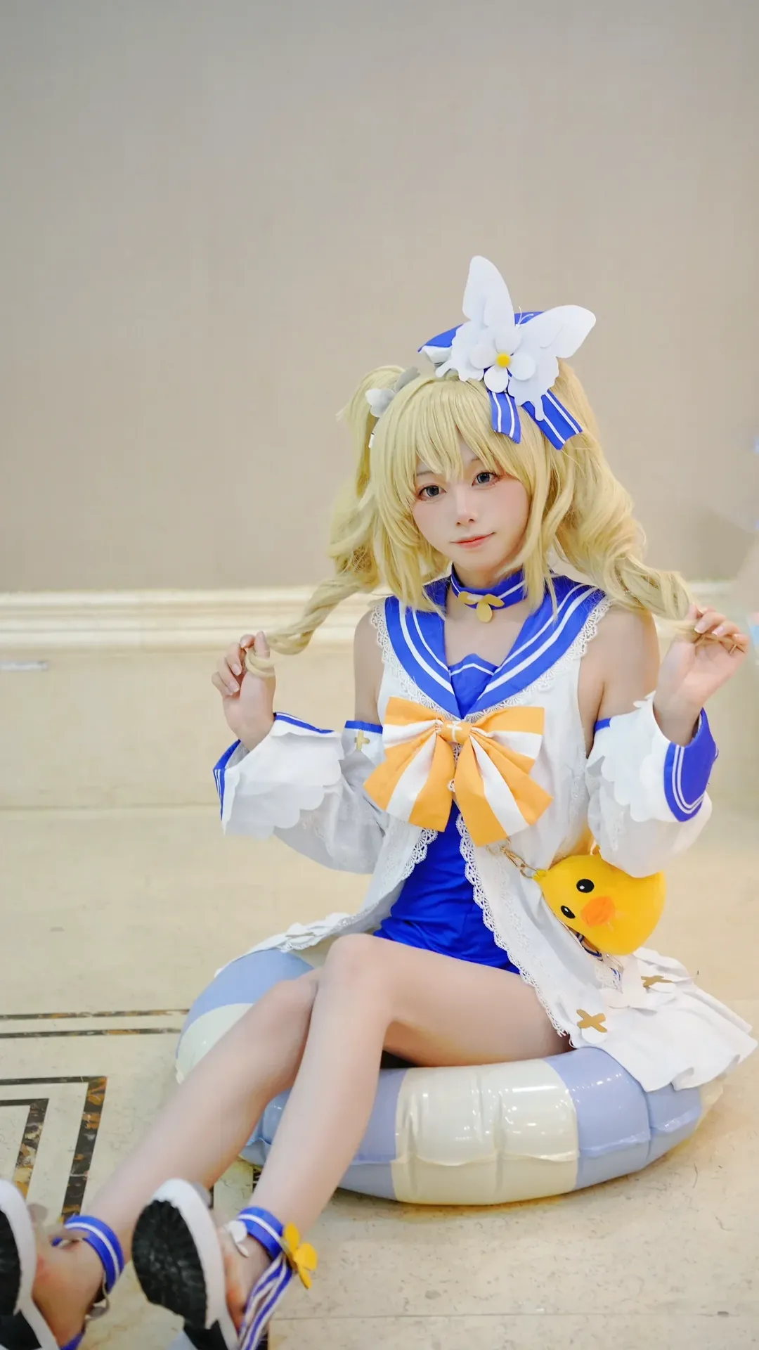 原神, cos正片, 芭芭拉cos, 泳装cosplay, 夏日清凉 - 第7张