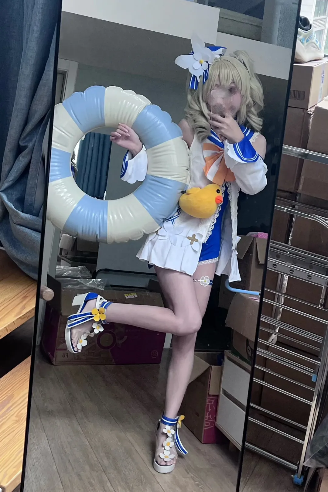 原神, 2次元少女, バーバラ コスプレ, コスプレ撮影, 夏セーラー服コスプレ - 13枚目