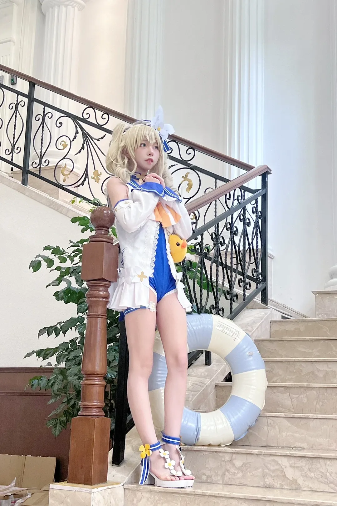 原神, 2次元少女, バーバラ コスプレ, コスプレ撮影, 夏セーラー服コスプレ - 3枚目