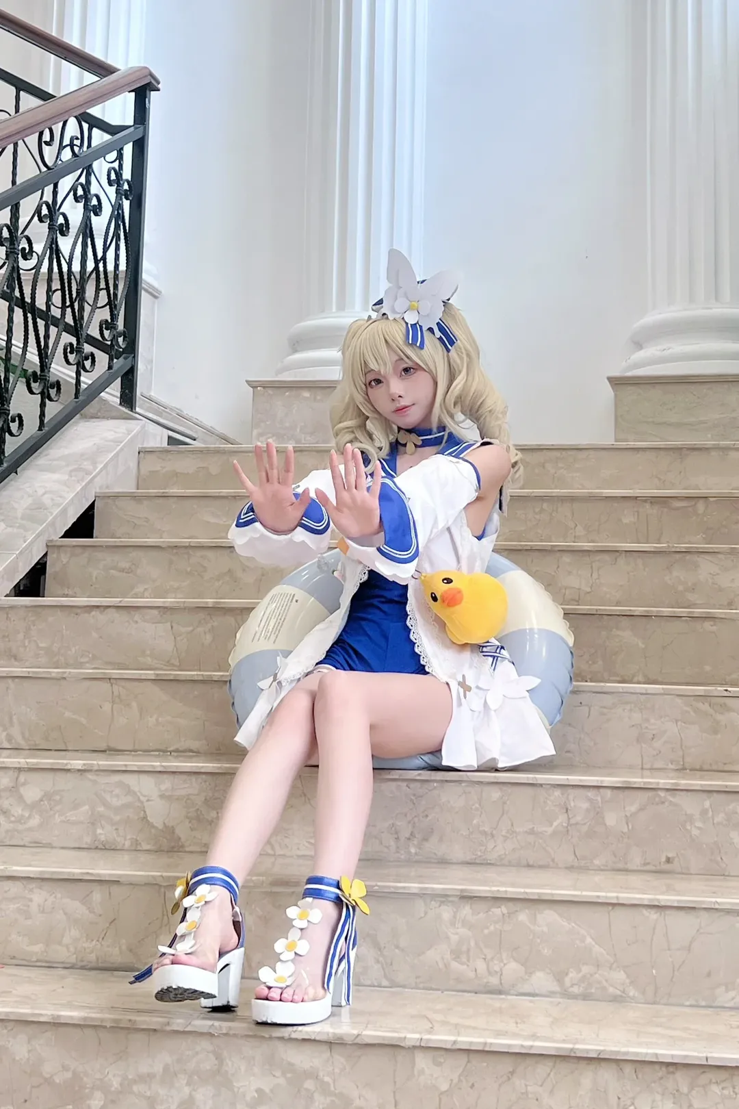 原神, 2次元少女, バーバラ コスプレ, コスプレ撮影, 夏セーラー服コスプレ - 6枚目