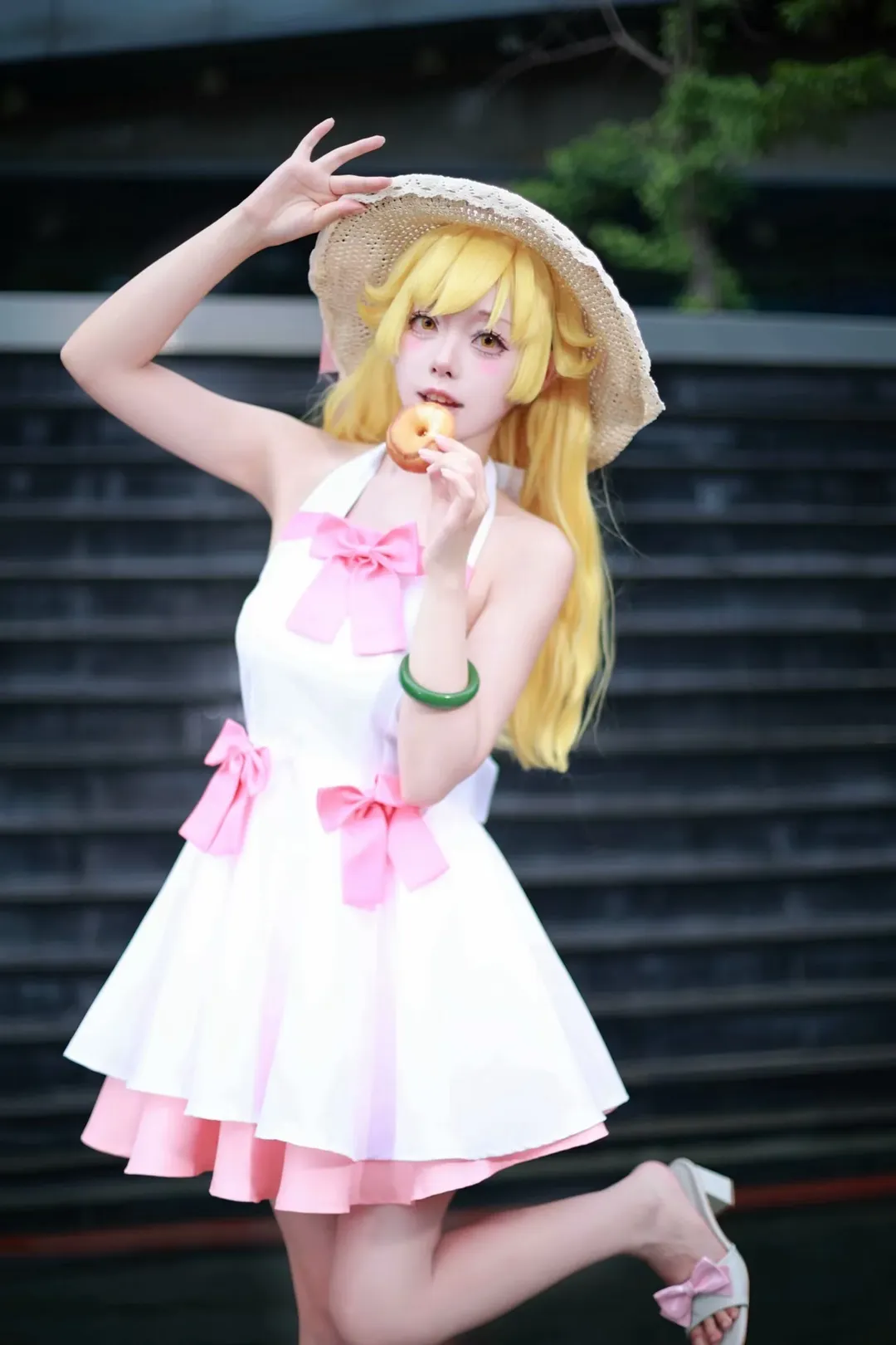屋外写真, 忍野忍コスプレ, 化物語, 金髪少女, 夏のロケ - 10枚目
