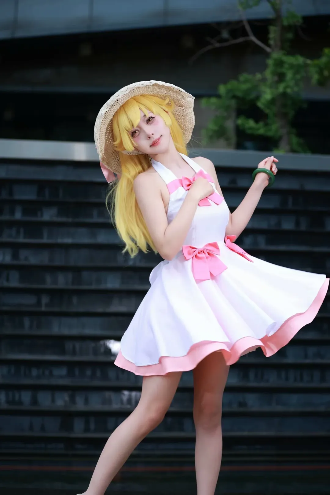 屋外写真, 忍野忍コスプレ, 化物語, 金髪少女, 夏のロケ - 11枚目