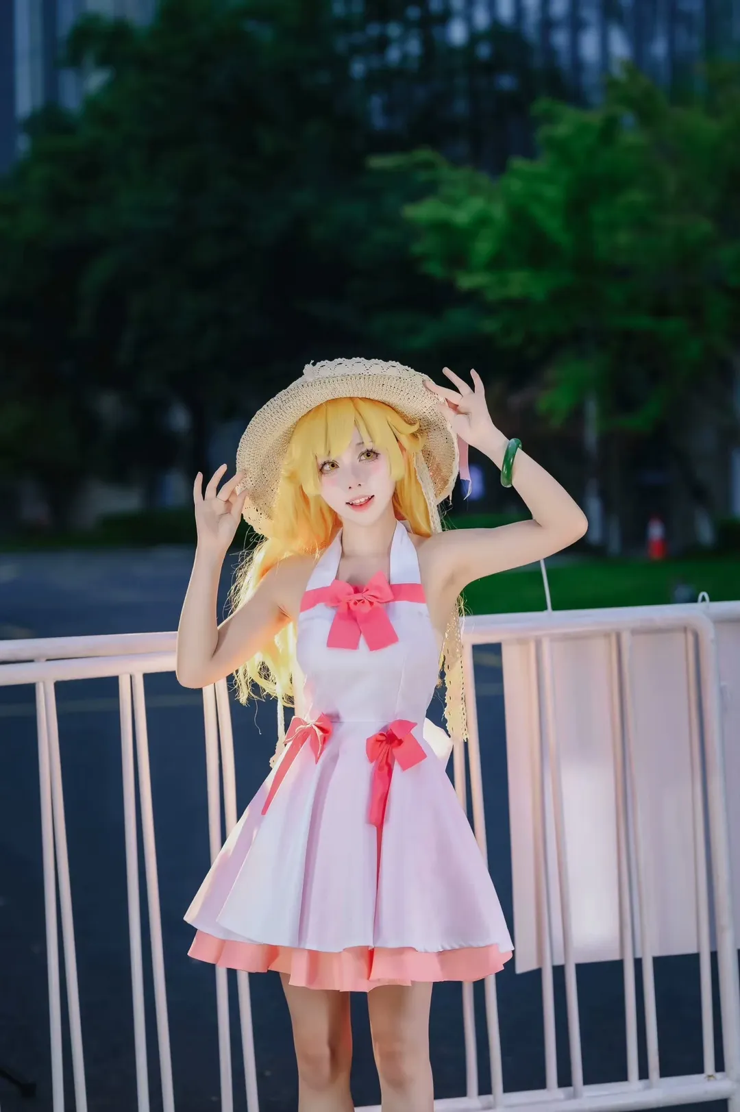 屋外写真, 忍野忍コスプレ, 化物語, 金髪少女, 夏のロケ - 3枚目