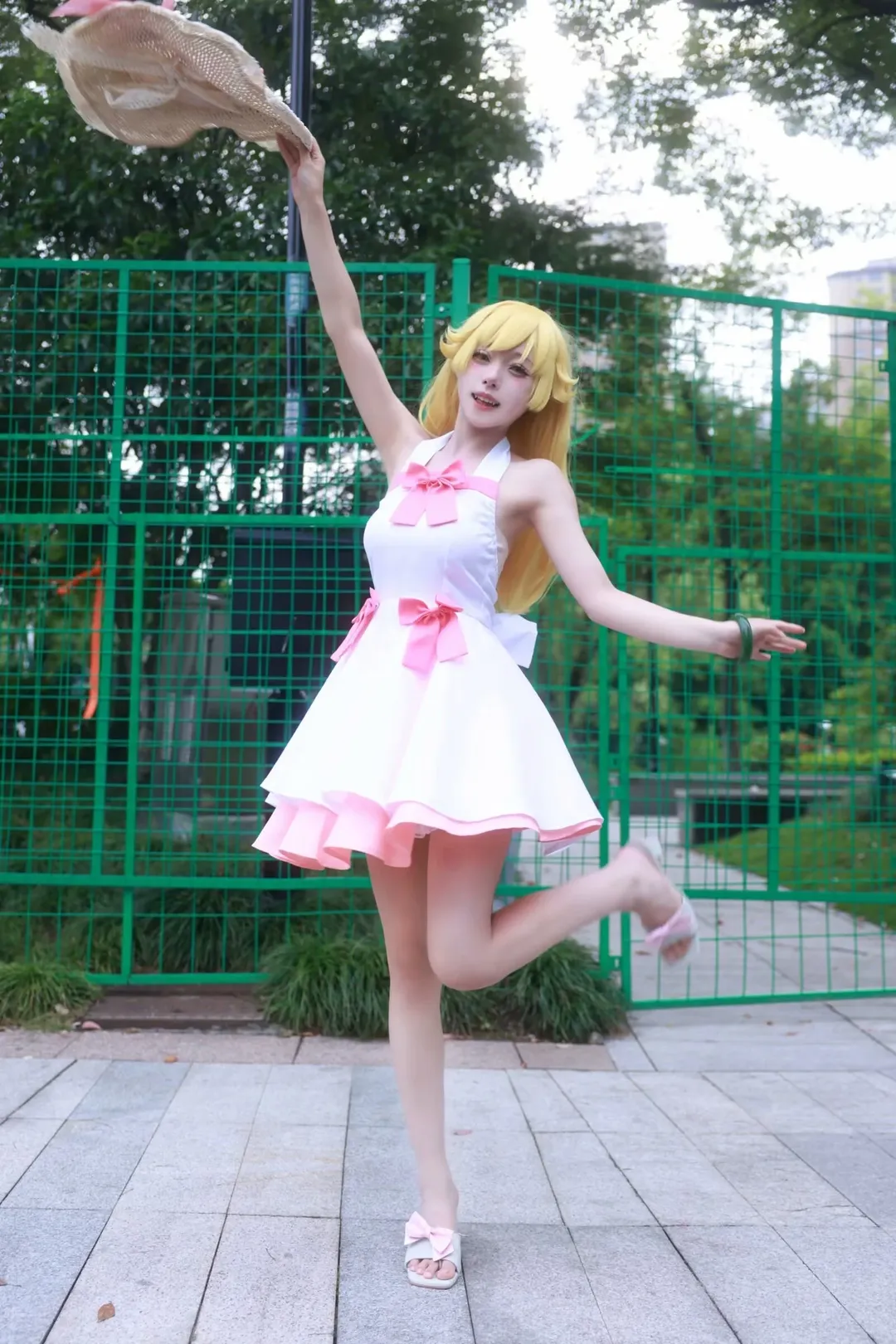 屋外写真, 忍野忍コスプレ, 化物語, 金髪少女, 夏のロケ - 7枚目