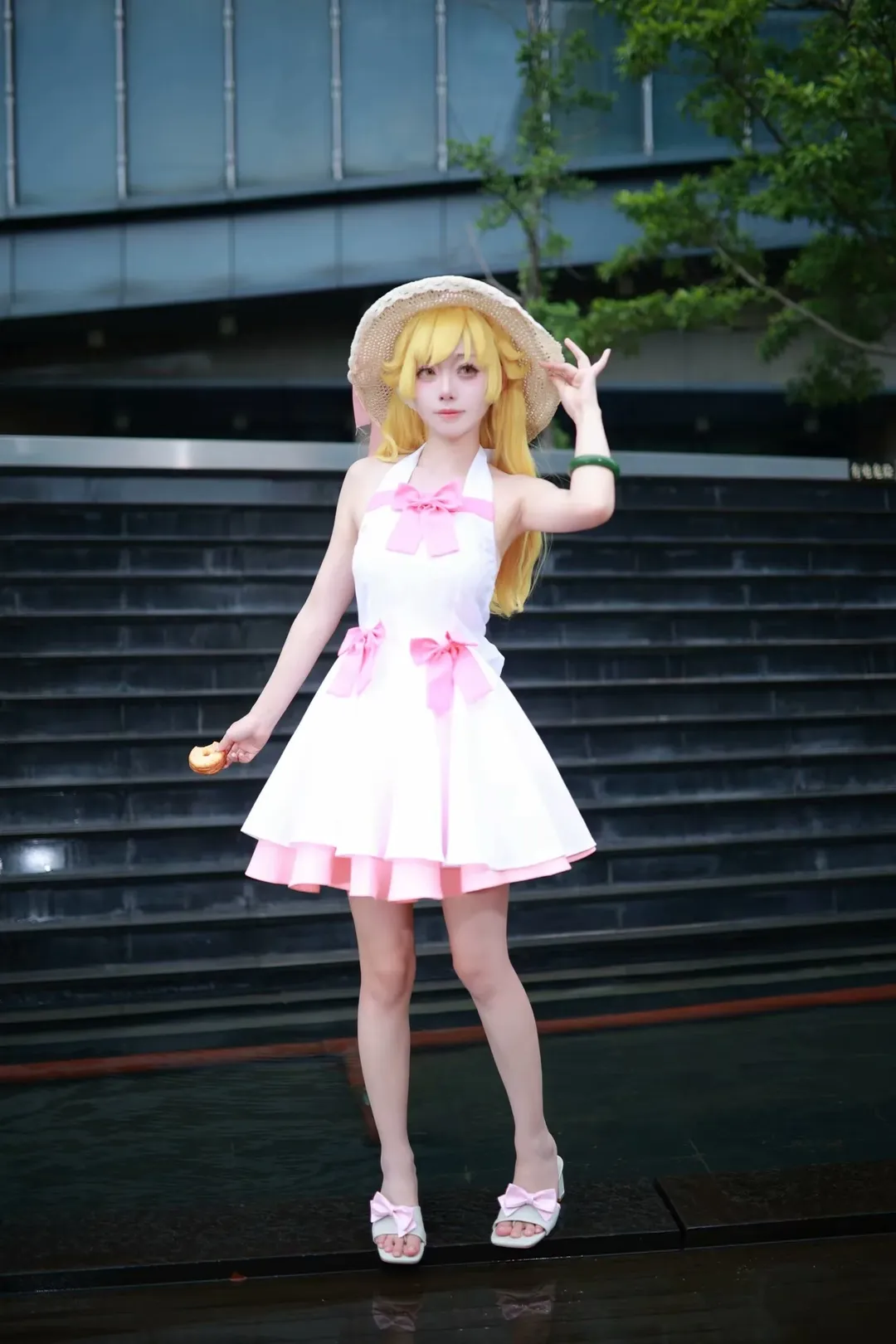 屋外写真, 忍野忍コスプレ, 化物語, 金髪少女, 夏のロケ - 8枚目