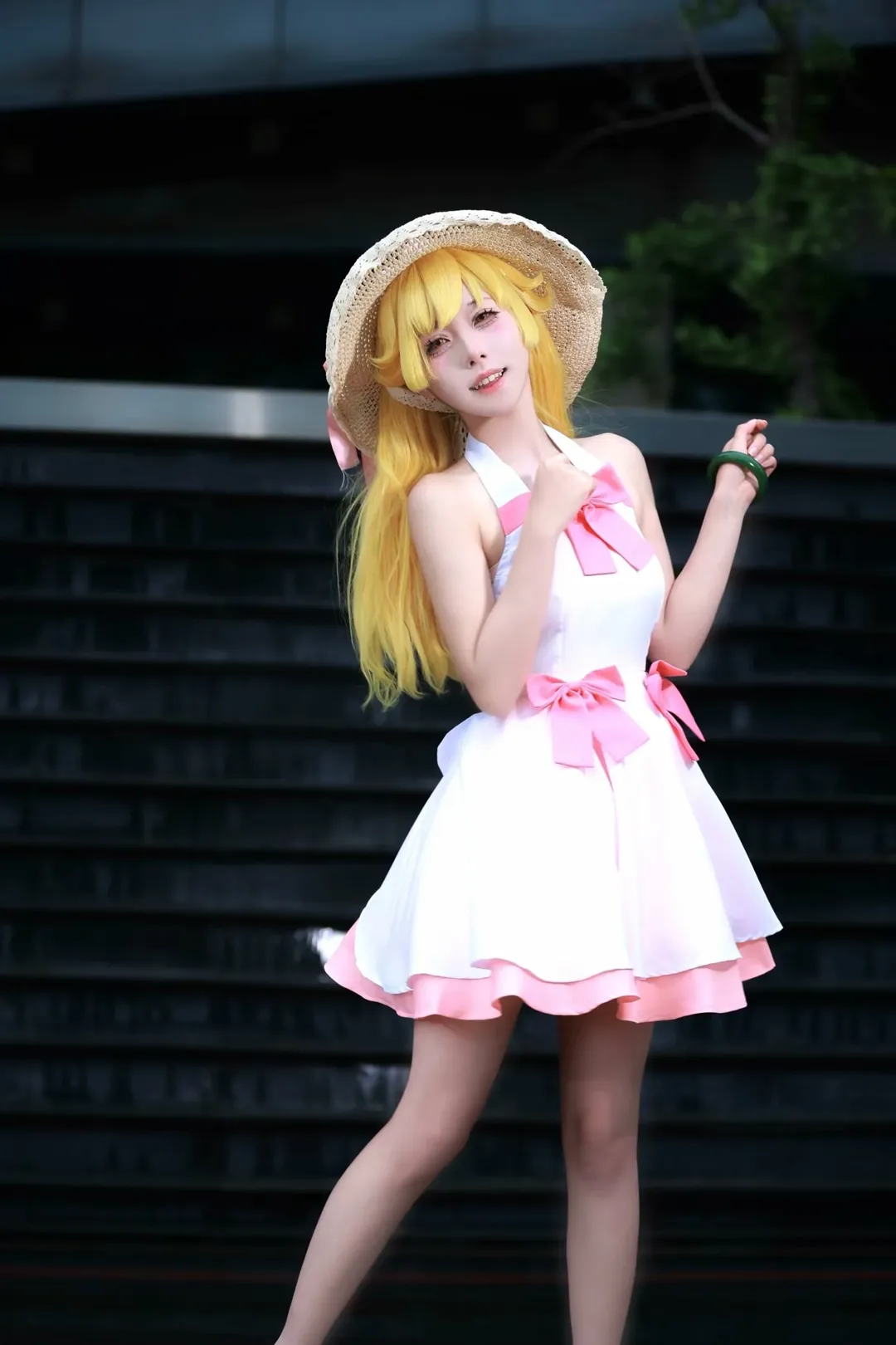 屋外写真, 忍野忍コスプレ, 化物語, 金髪少女, 夏のロケ - 9枚目