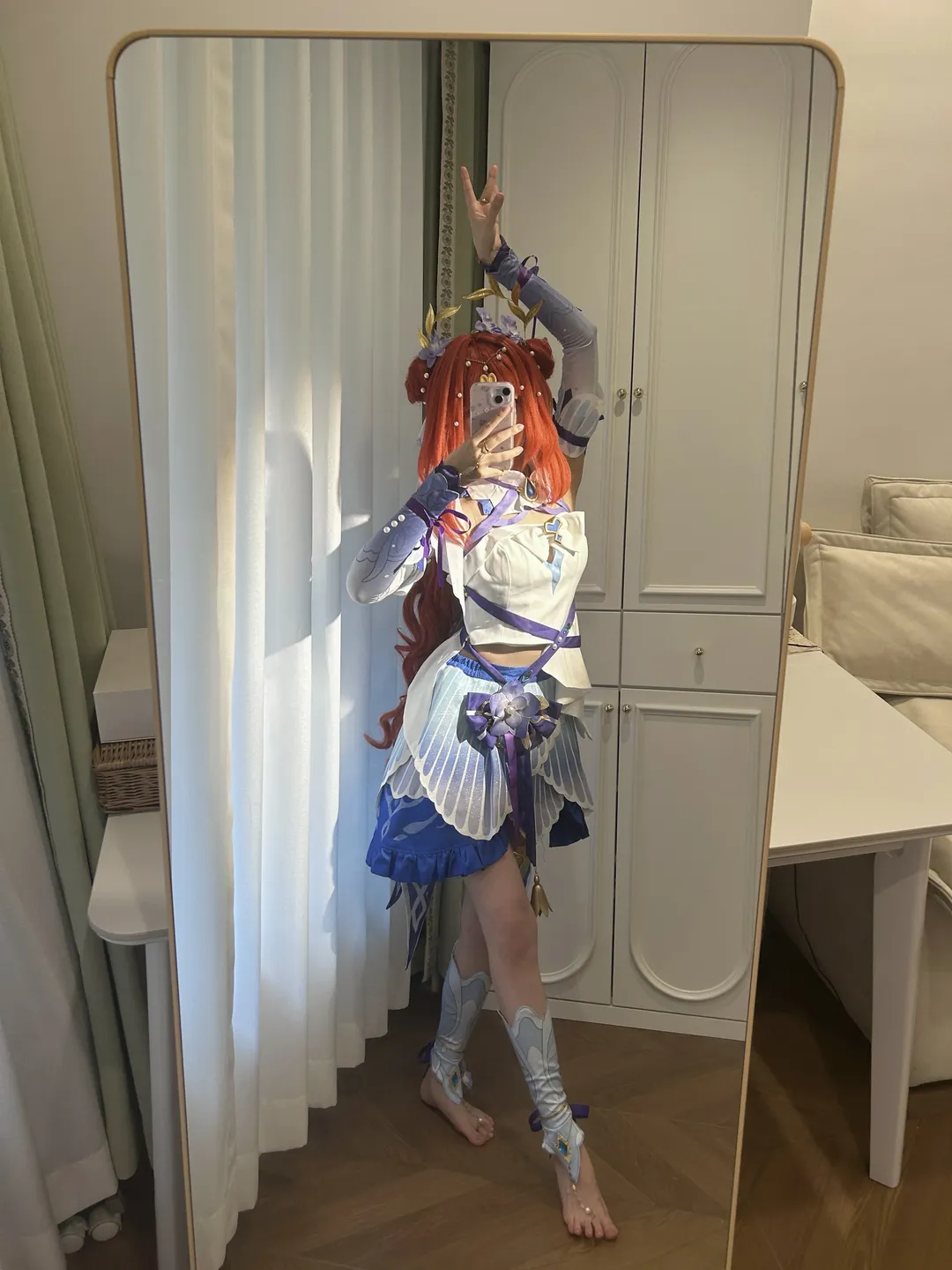 原神, 妮露cos, cosplay穿搭, 二次元自拍, 水元素角色 - 第2张
