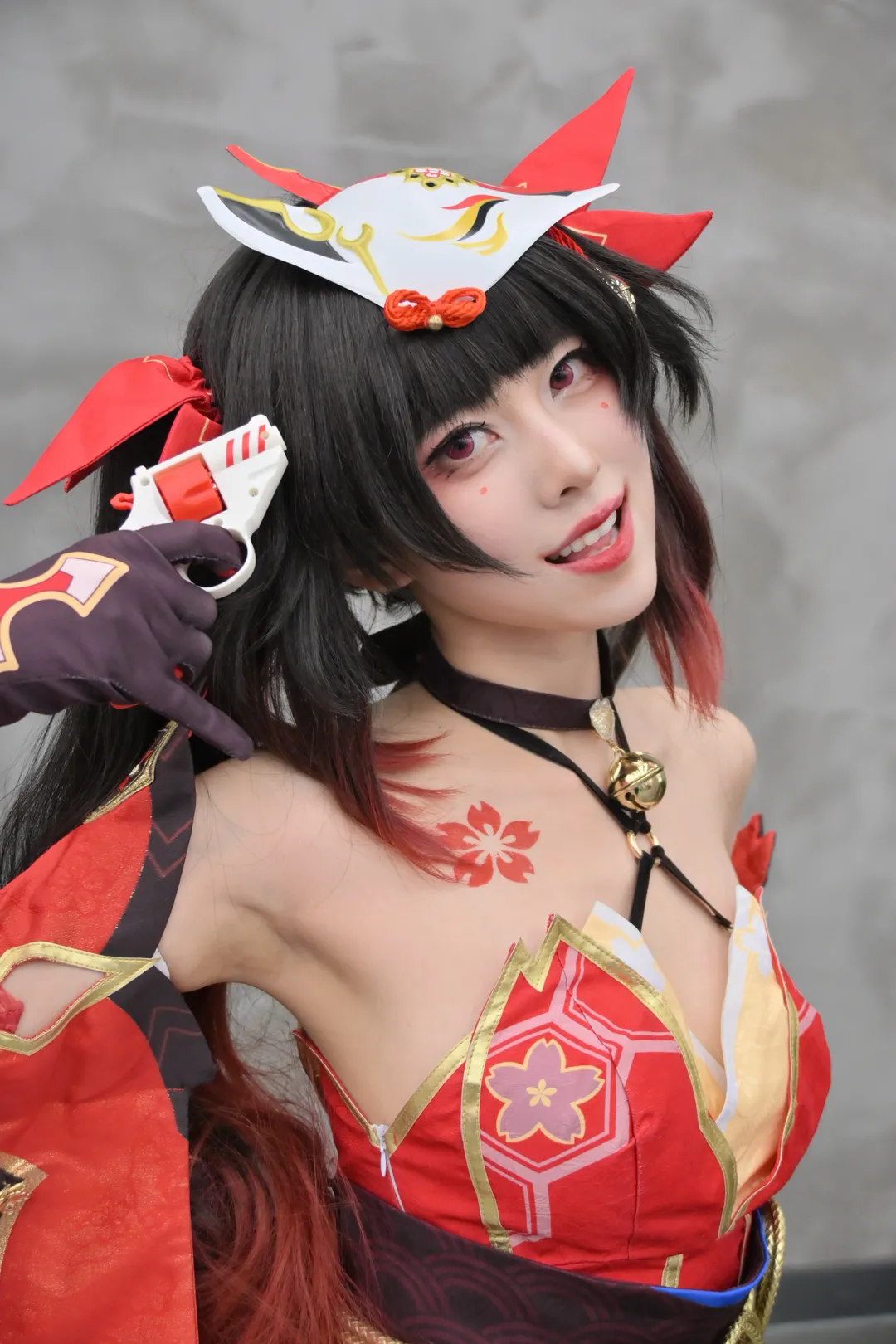 Anime-style photography, Honkai: Star Rail, Sparkle cosplay, Planarcadia, Fox with a fox mask
