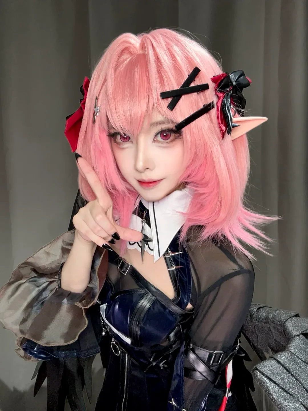 绝区零, 粉色短发, cosplay日常, 蕾米埃尔cos, 暗黑机能风