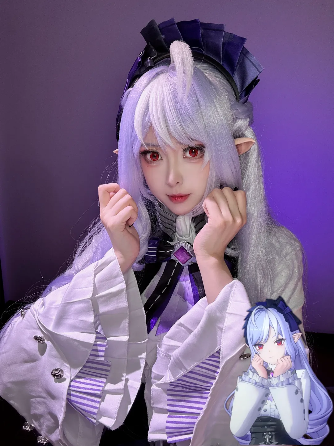 绝区零, 薇薇安cos, 二次元cos, 精灵耳cosplay, 银紫发造型 - 第2张