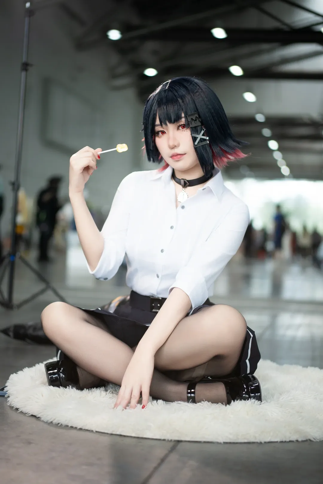 绝区零, 漫展返图, 艾莲乔cos, cosplay场照, 黑丝穿搭