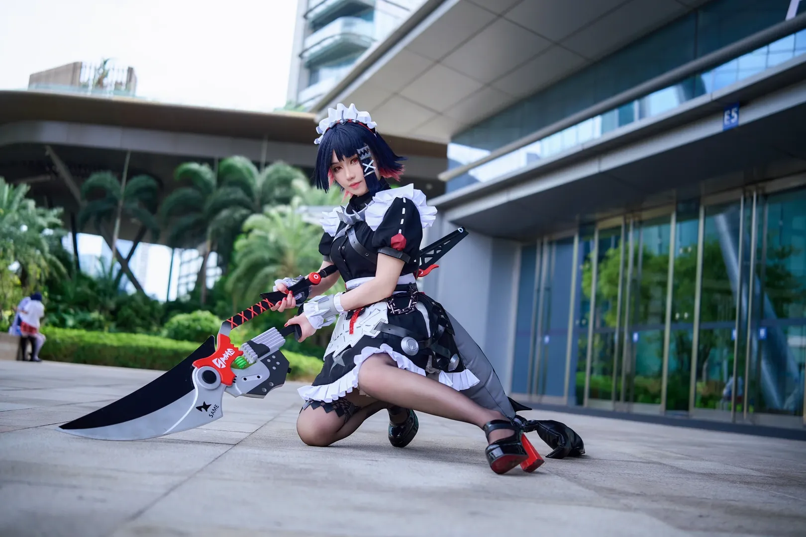 绝区零, 艾莲乔cos, 鲨鱼妹cos, 黑丝cosplay, 珠海漫展 - 第1张