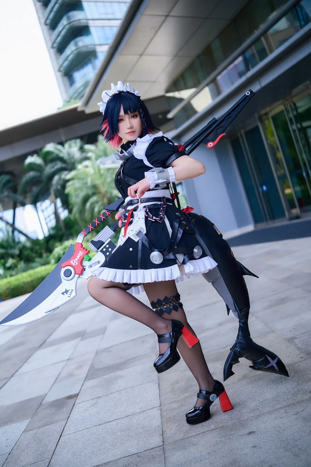绝区零, 艾莲乔cos, 鲨鱼妹cos, 黑丝cosplay, 珠海漫展 - 第4张