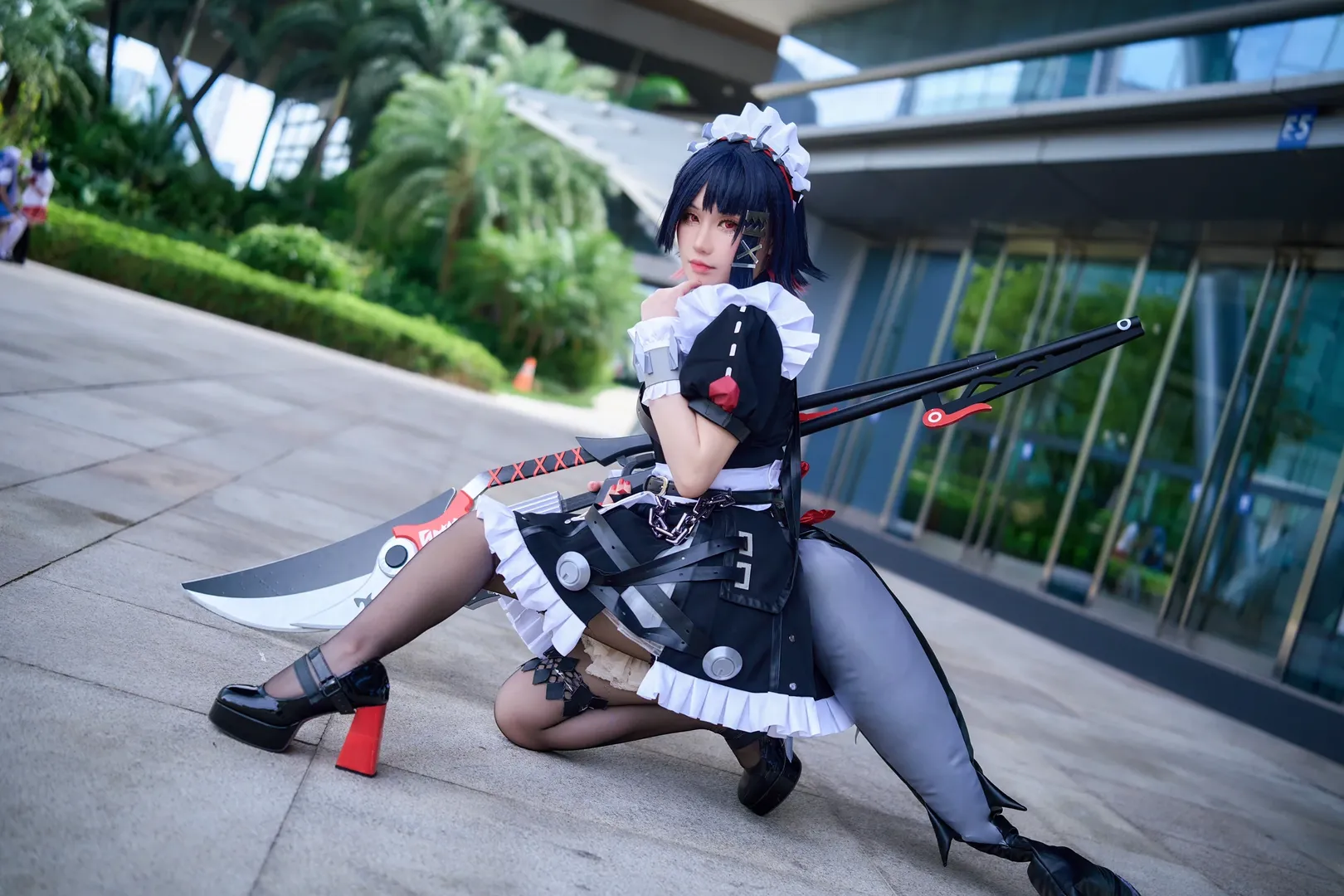 绝区零, 艾莲乔cos, 鲨鱼妹cos, 黑丝cosplay, 珠海漫展 - 第6张