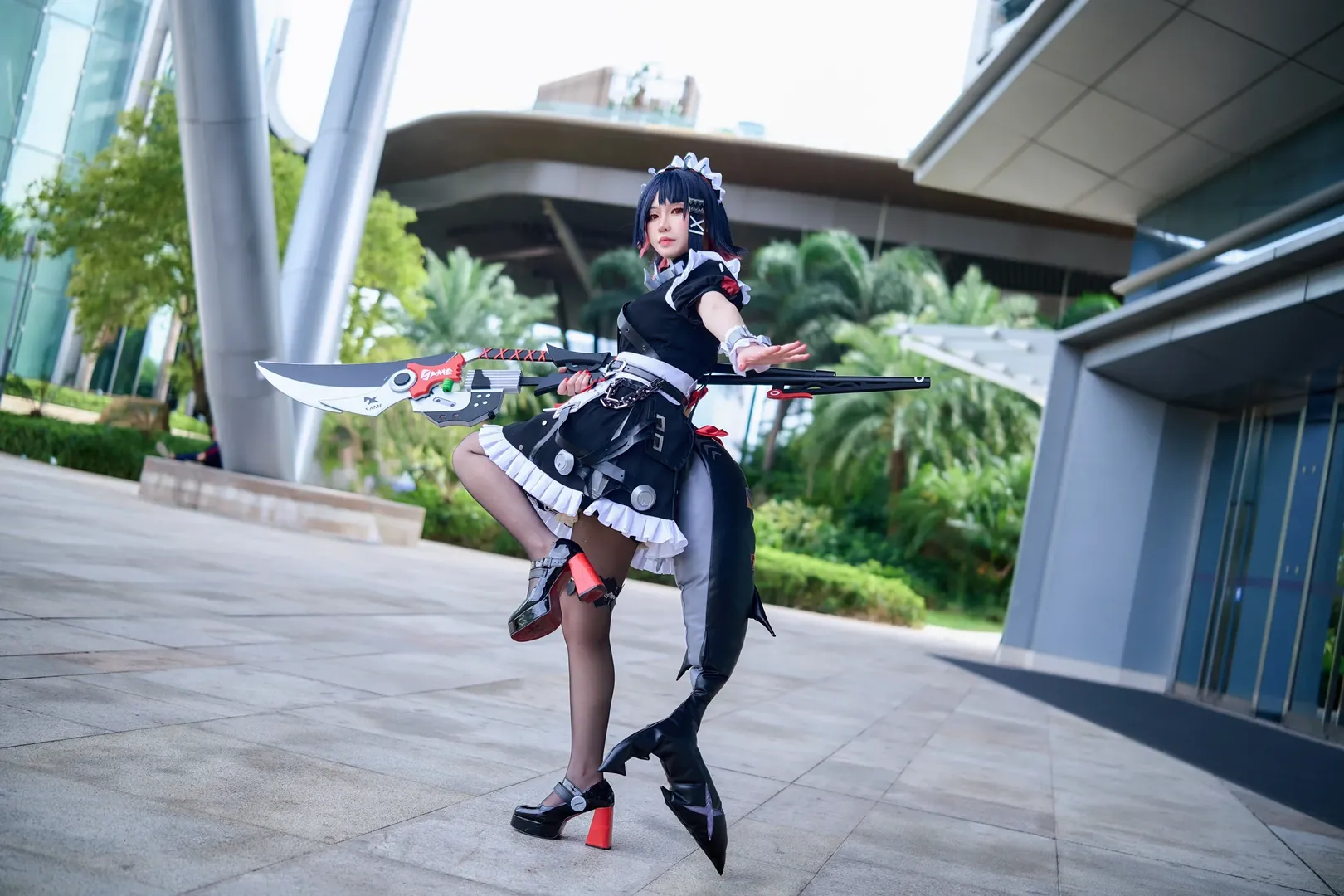绝区零, 艾莲乔cos, 鲨鱼妹cos, 黑丝cosplay, 珠海漫展 - 第9张